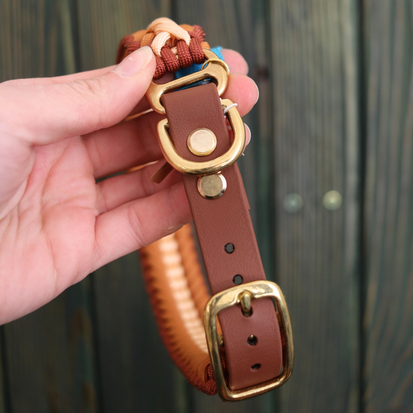 "Stormy Mini" in Bronze und Melon HU 43cm-48cm + passender Paracord/Tau Leine