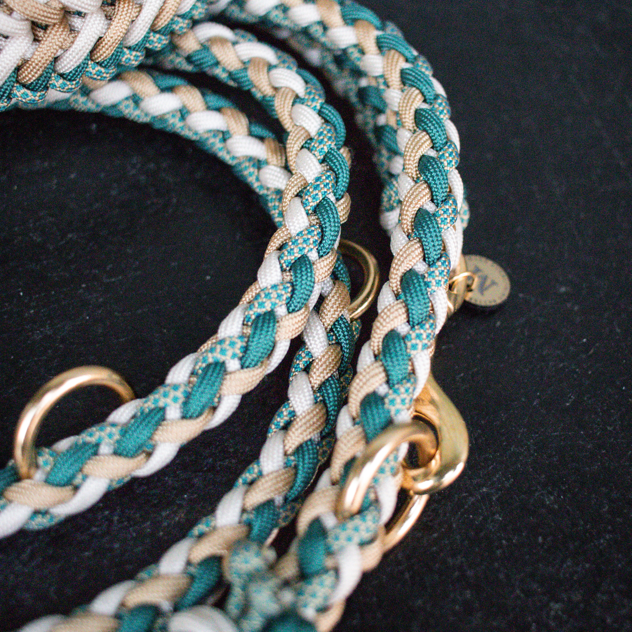 Paracordkombi in Teal und Gold