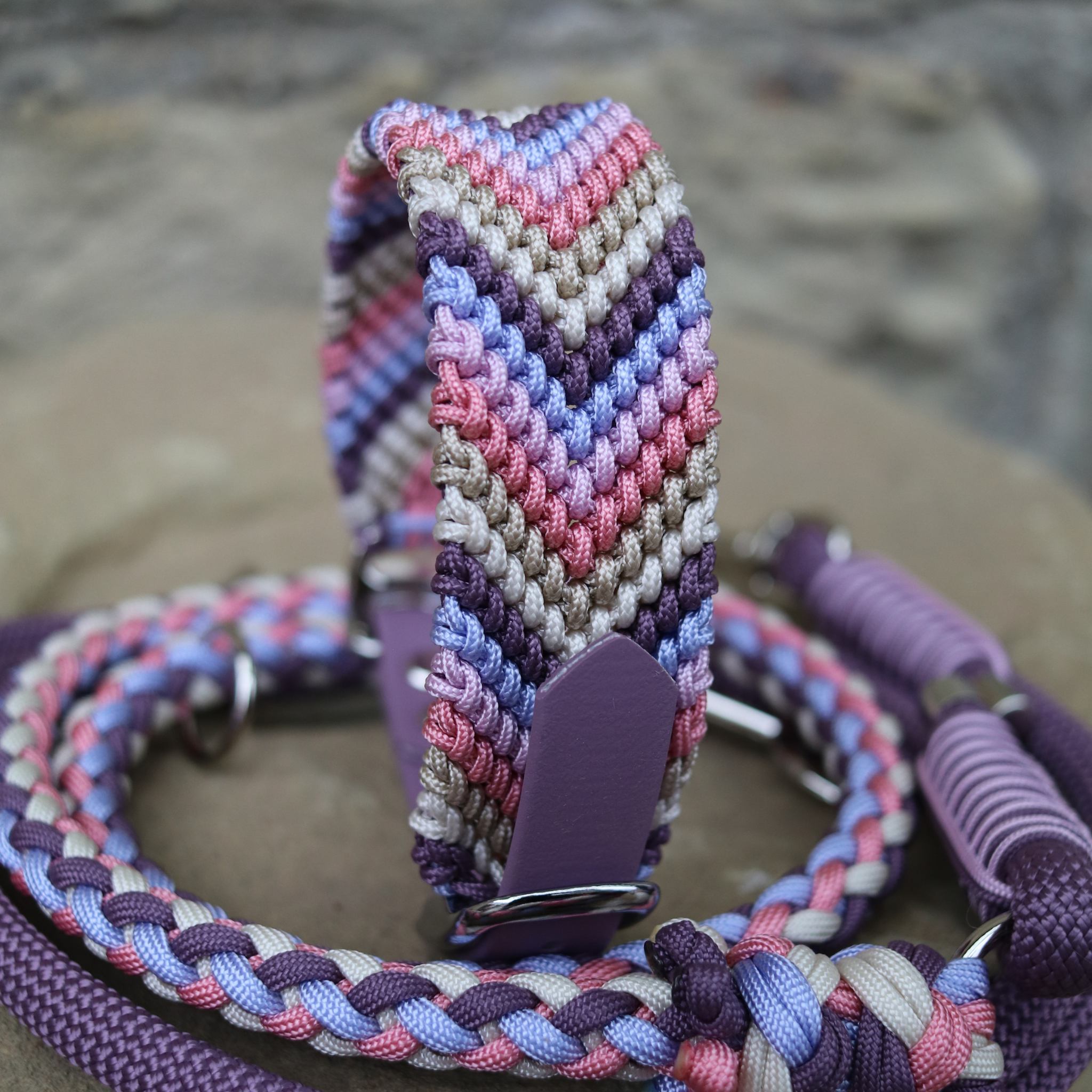 Paracordkombi in Mauve und Café Latte