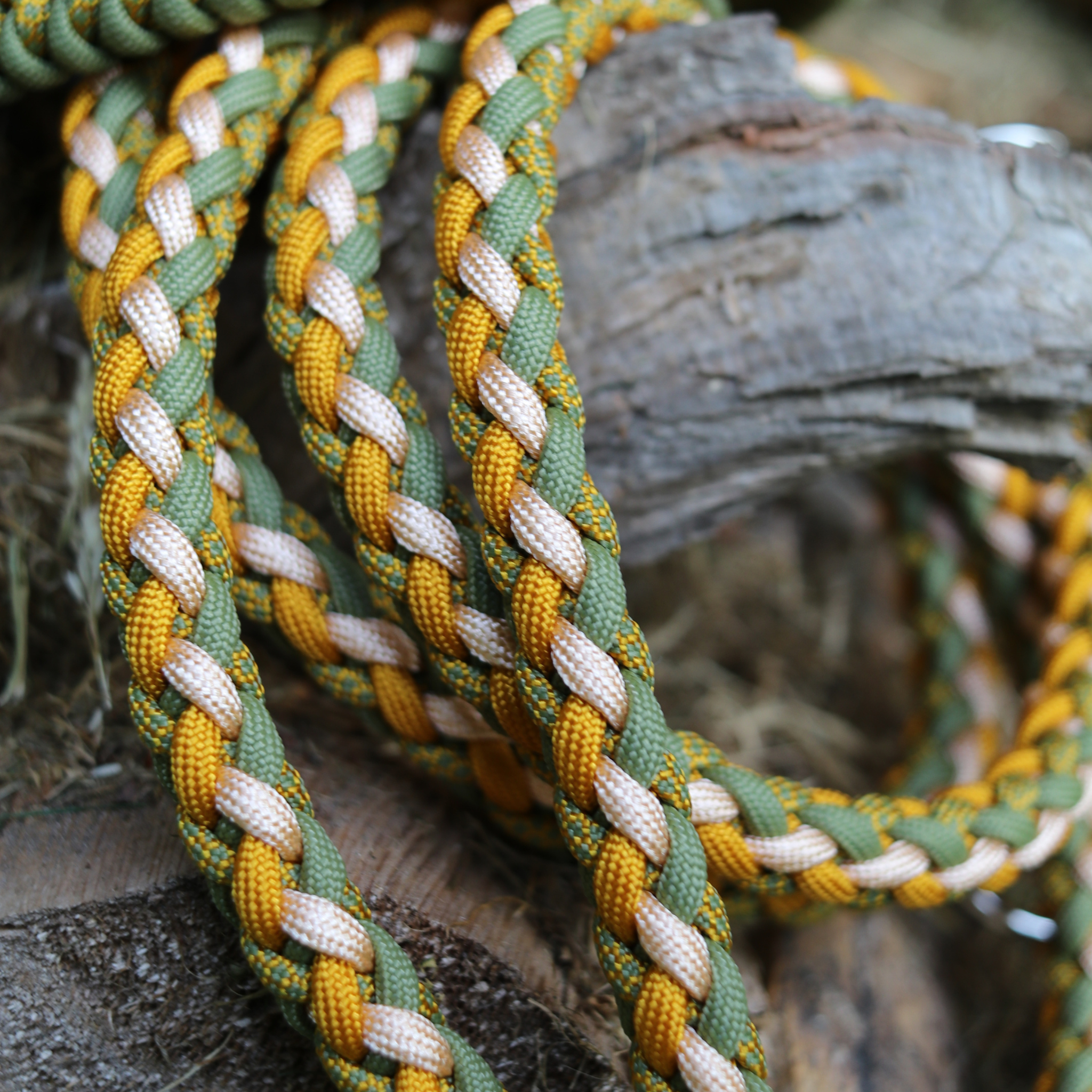 Paracordleine "Gaucho" in Goldenrod und Moos