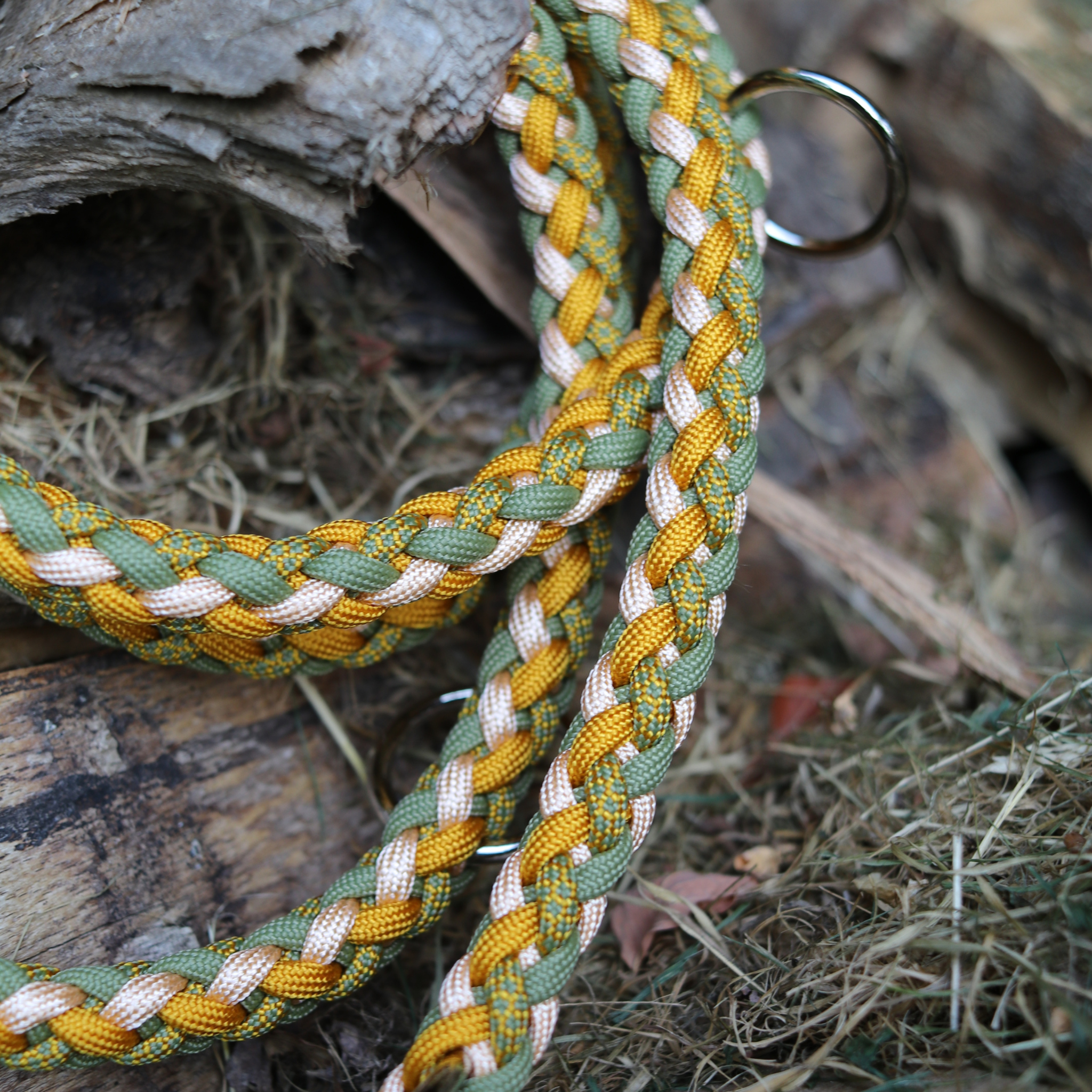 Paracordleine "Gaucho" in Goldenrod und Moos