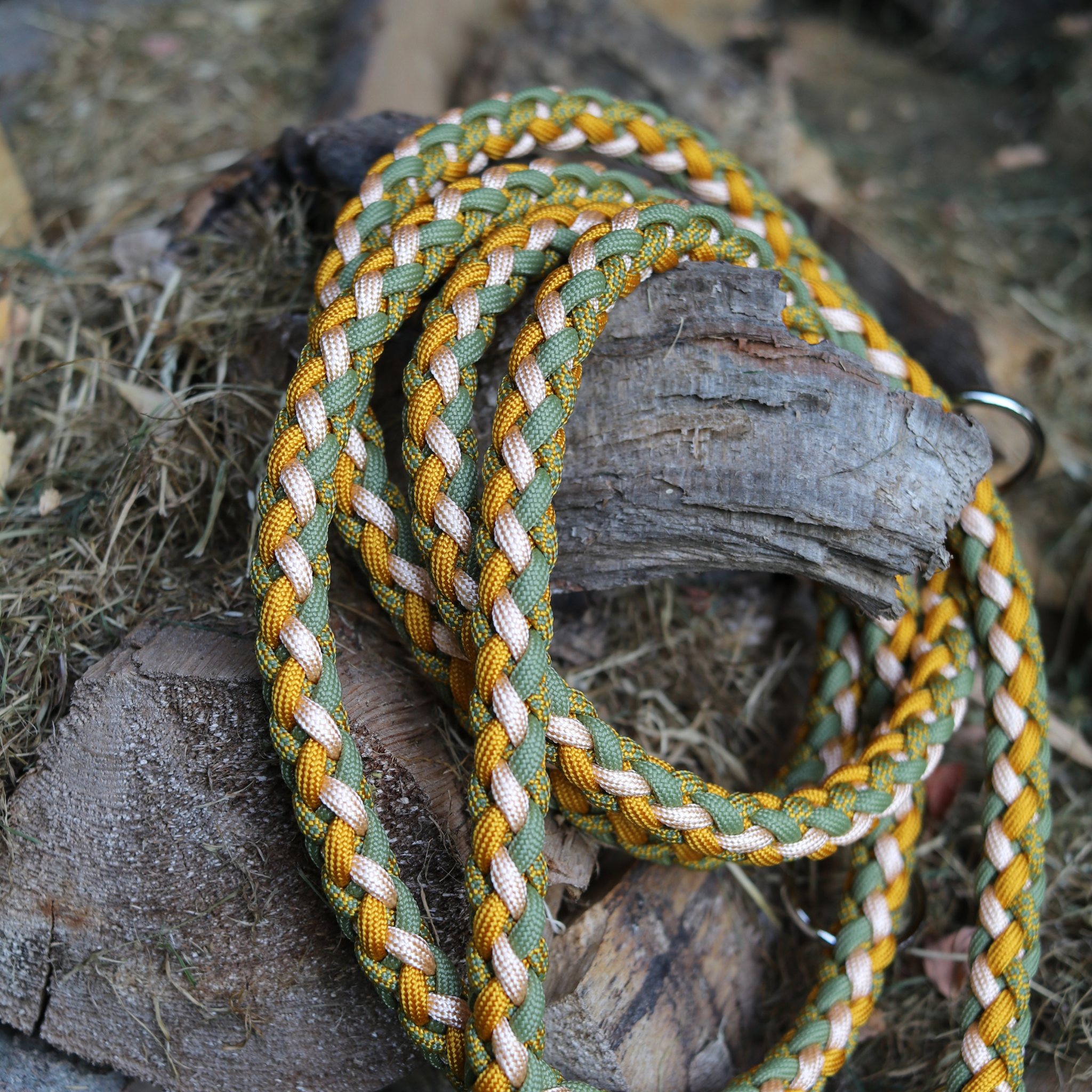 Paracordleine "Gaucho" in Goldenrod und Moos