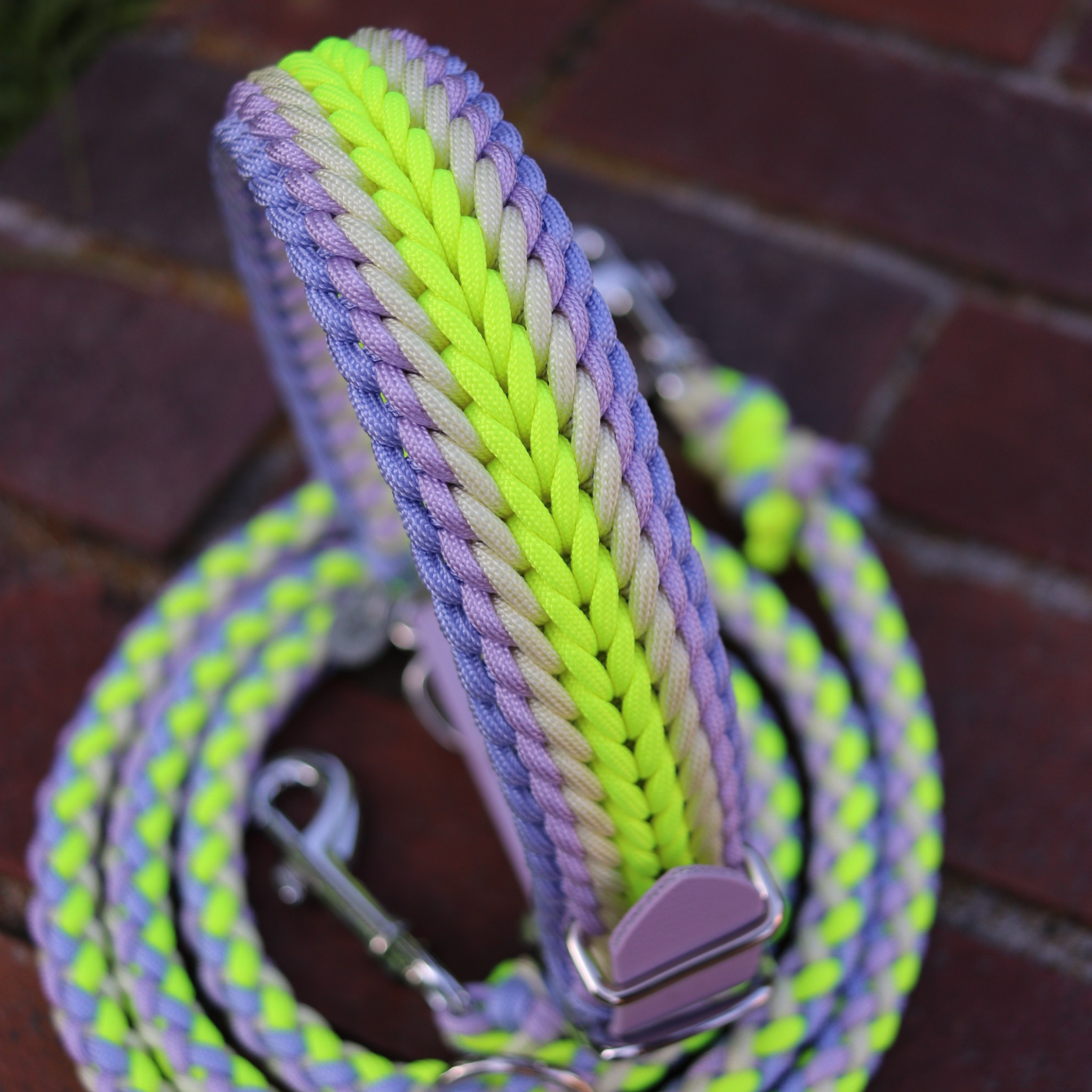 Paracordkombi in Neon Gelb und Lila