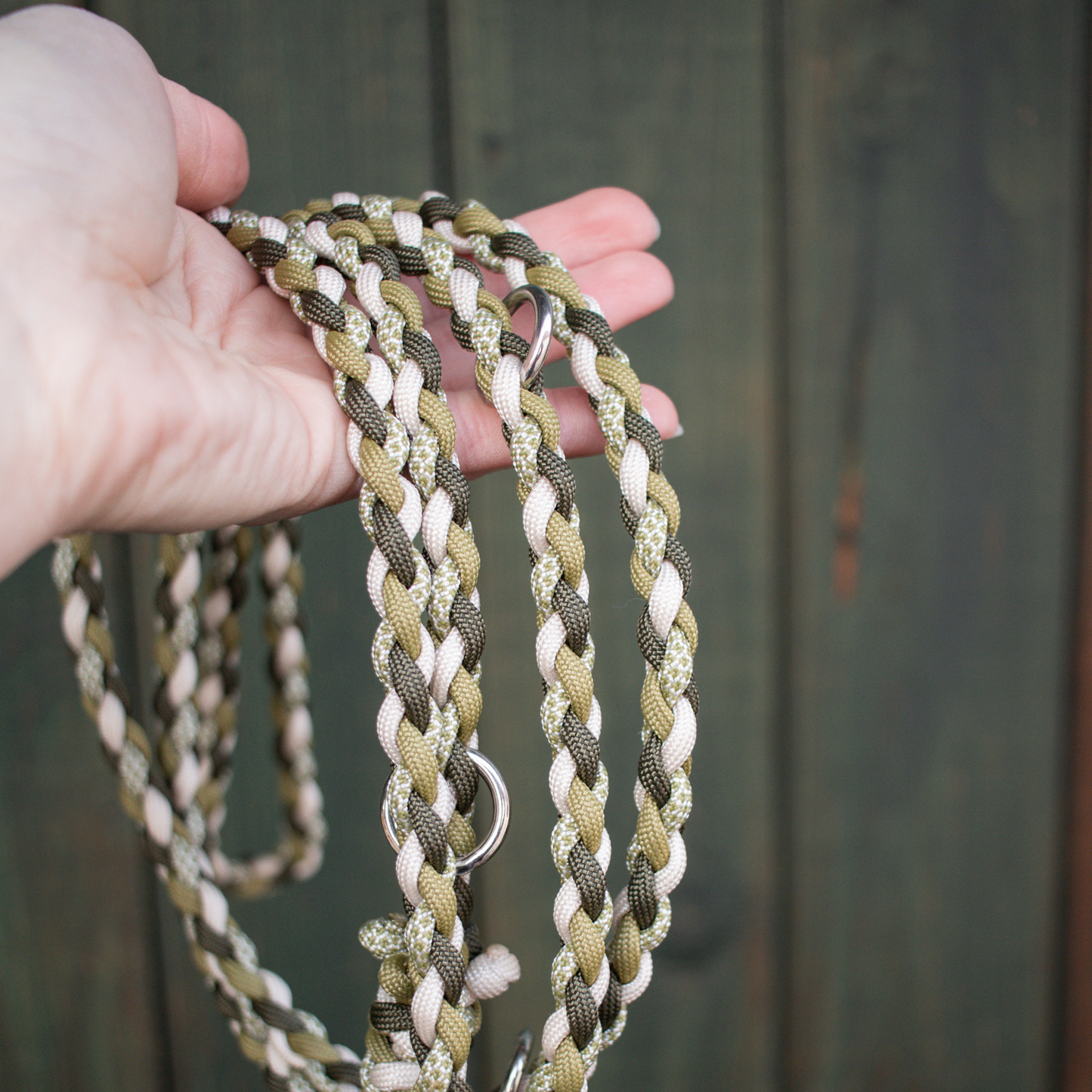 Leine "Mini" in Olive und Moos