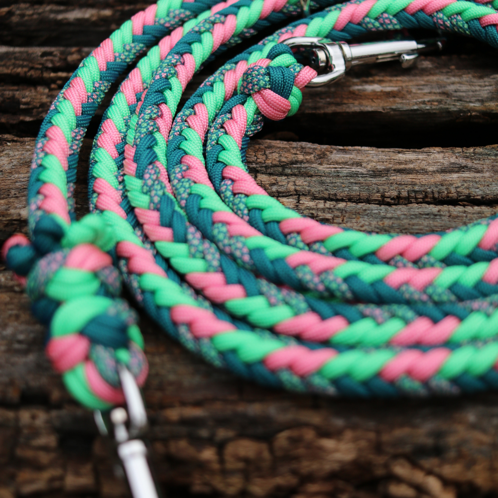 Paracordkombi in Teal und Rosa