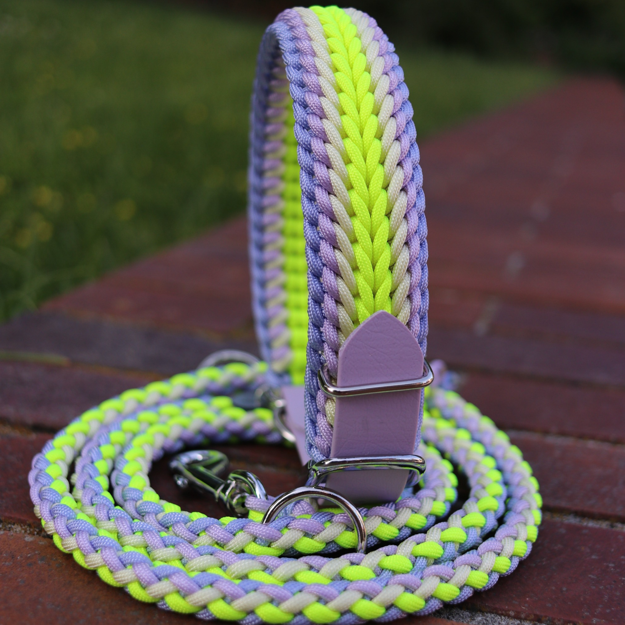 Paracordkombi in Neon Gelb und Lila