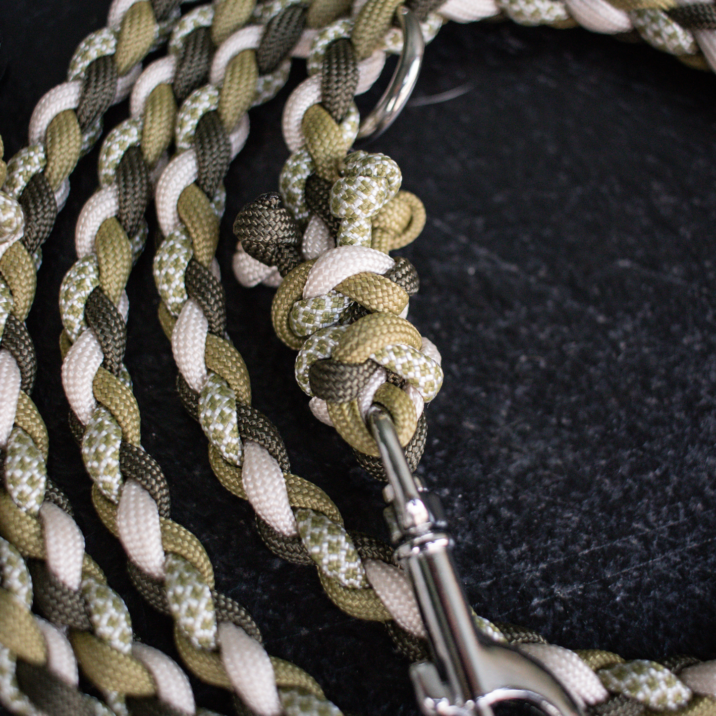 Leine "Mini" in Olive und Moos