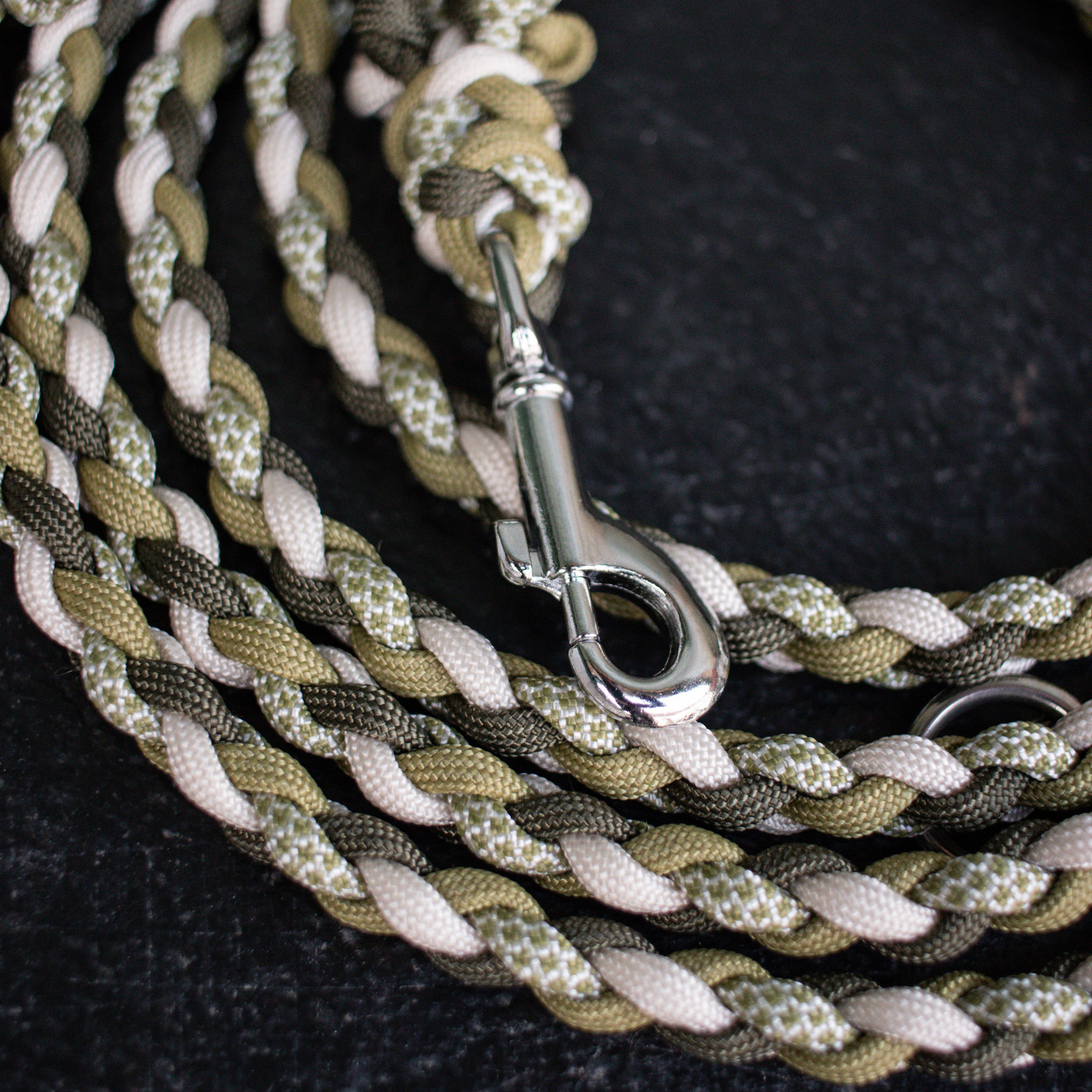 Leine "Mini" in Olive und Moos