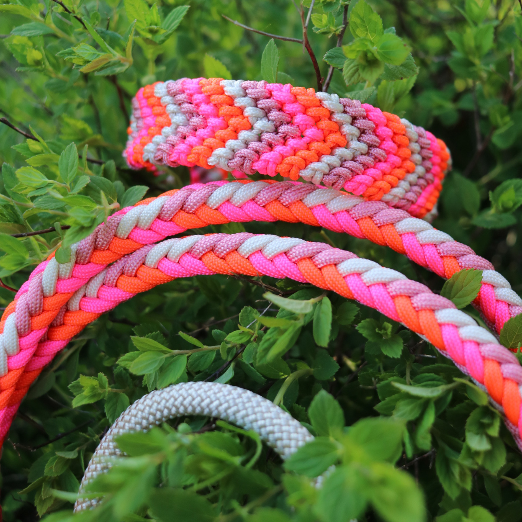 Paracordkombi in Neon Orange und Neon Rosa