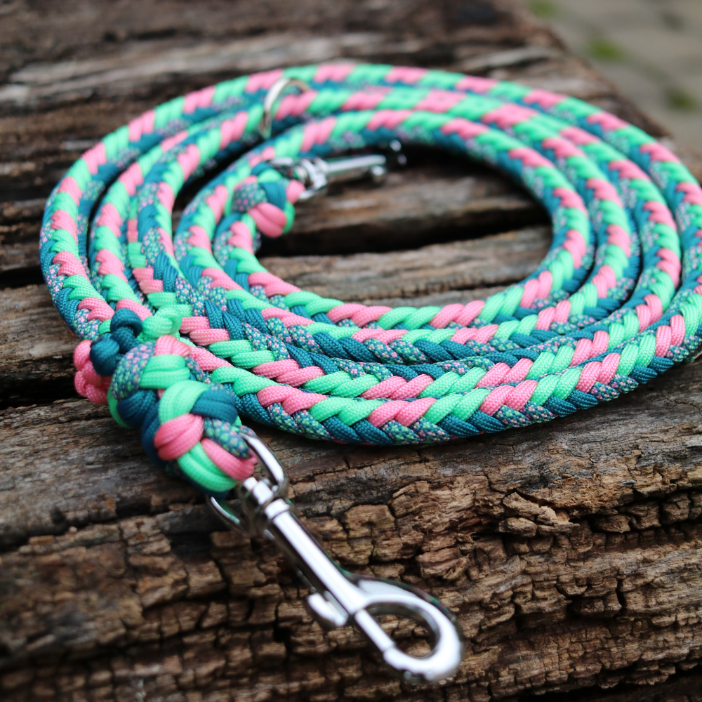 Paracordkombi in Teal und Rosa