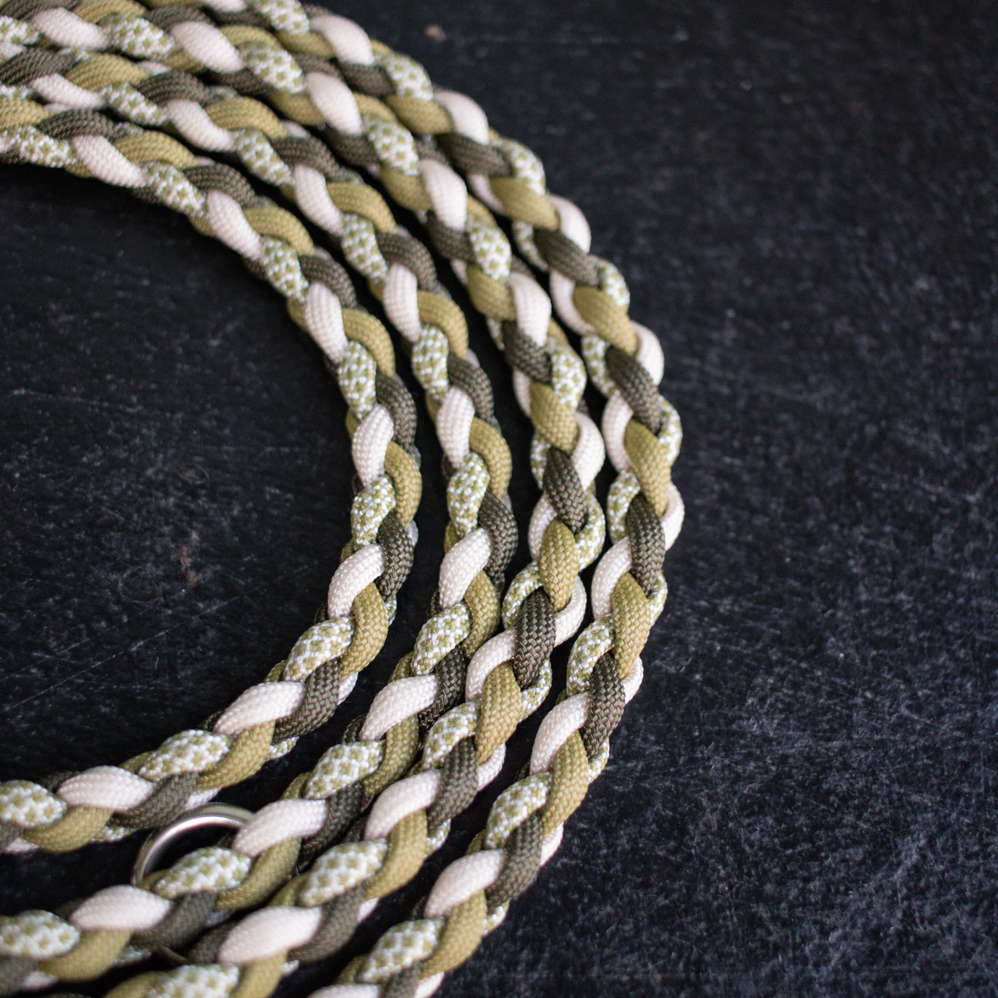 Leine "Mini" in Olive und Moos