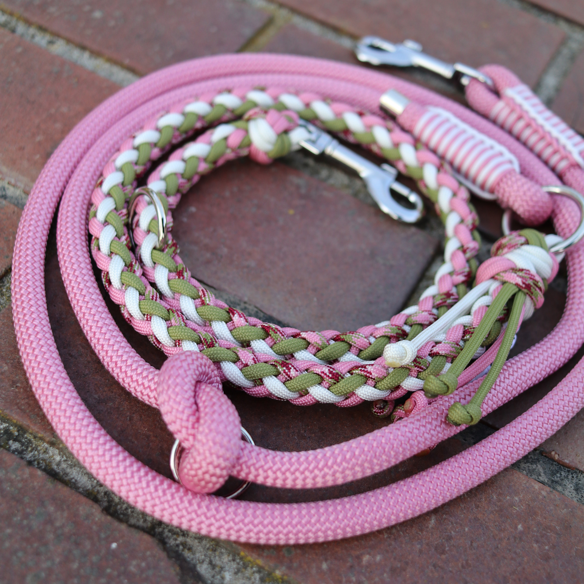 Paracordkombi in Rosa und Moos