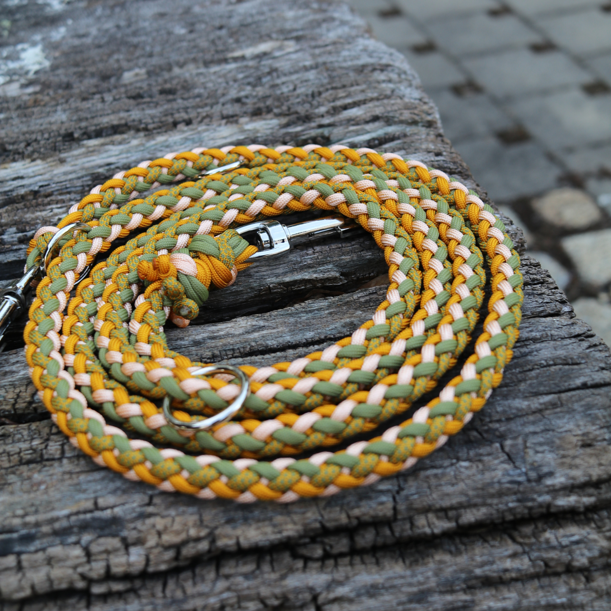 Paracordleine "Gaucho" in Goldenrod und Moos
