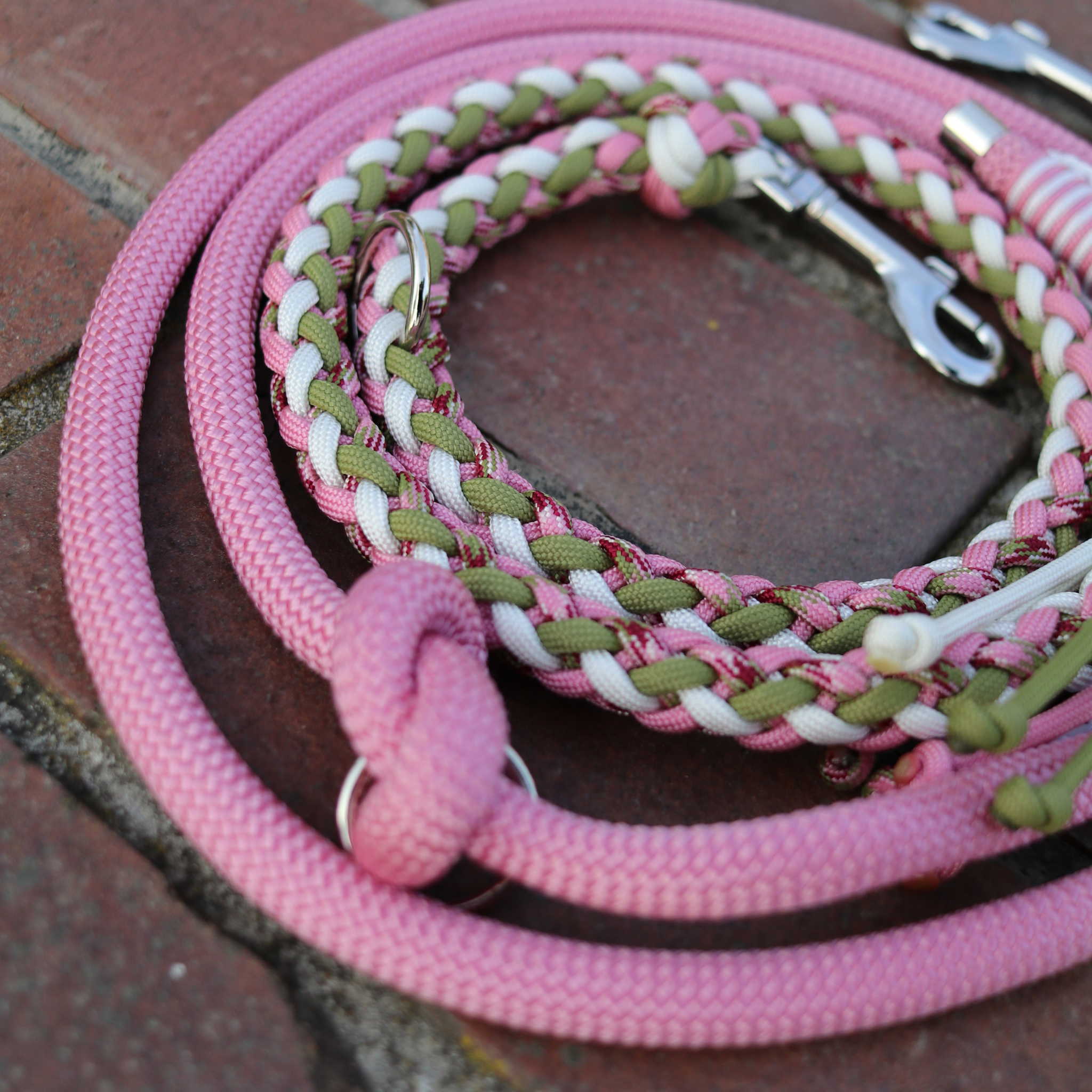 Paracordkombi in Rosa und Moos