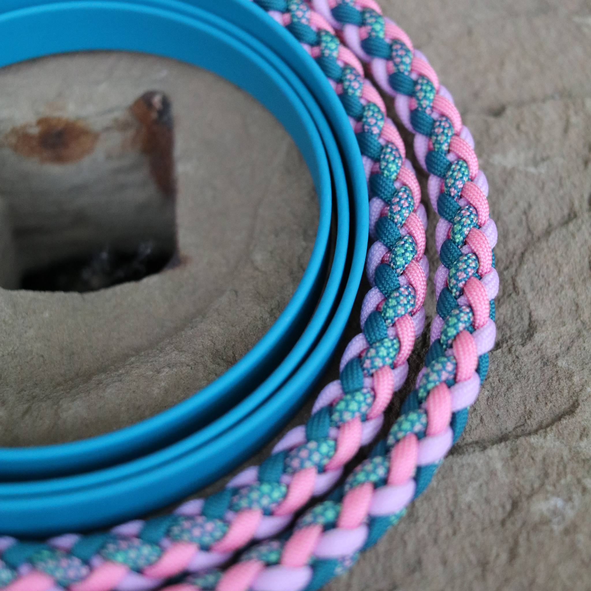 Paracordkombi in Teal und Pink