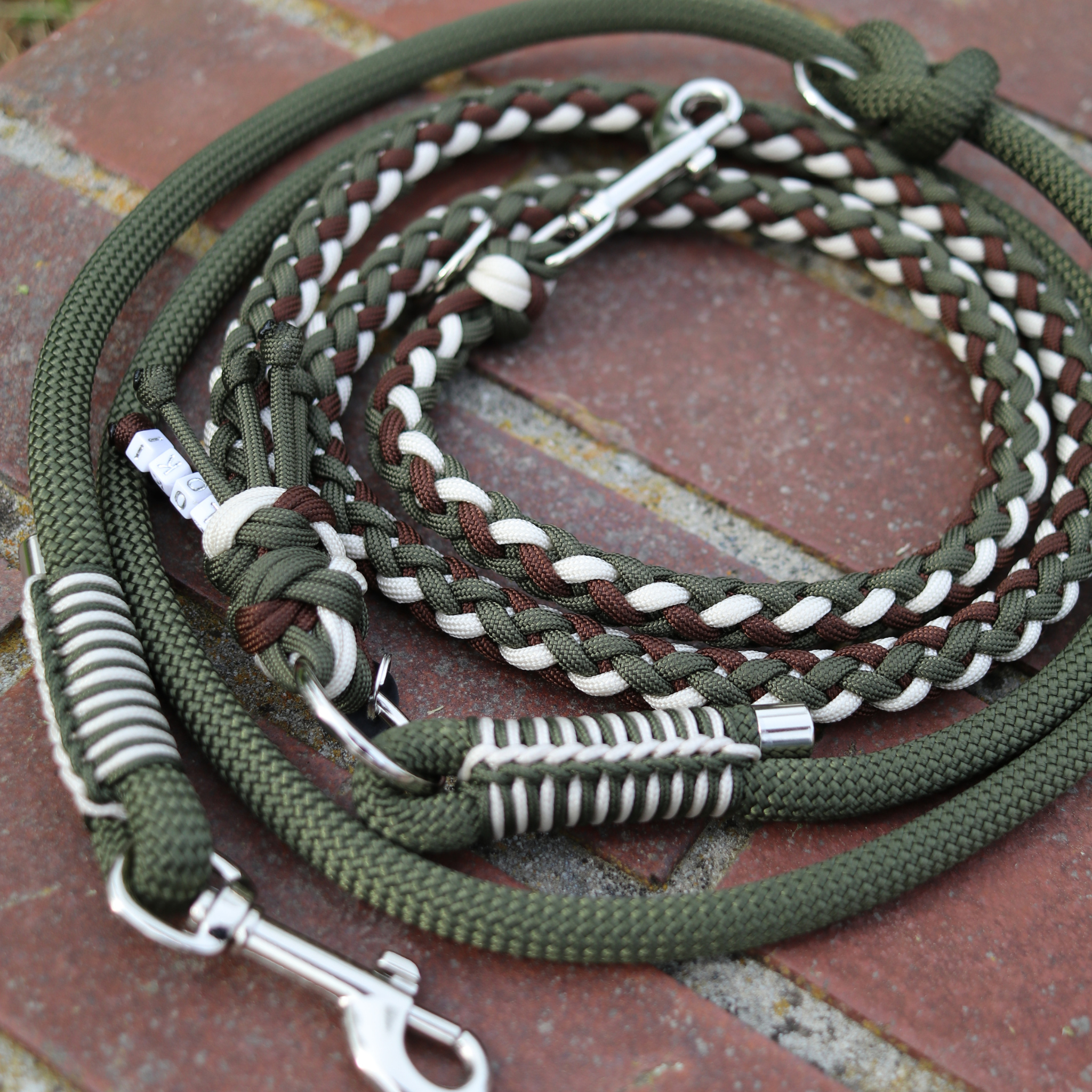 Paracordkombi in Olive und Walnuss