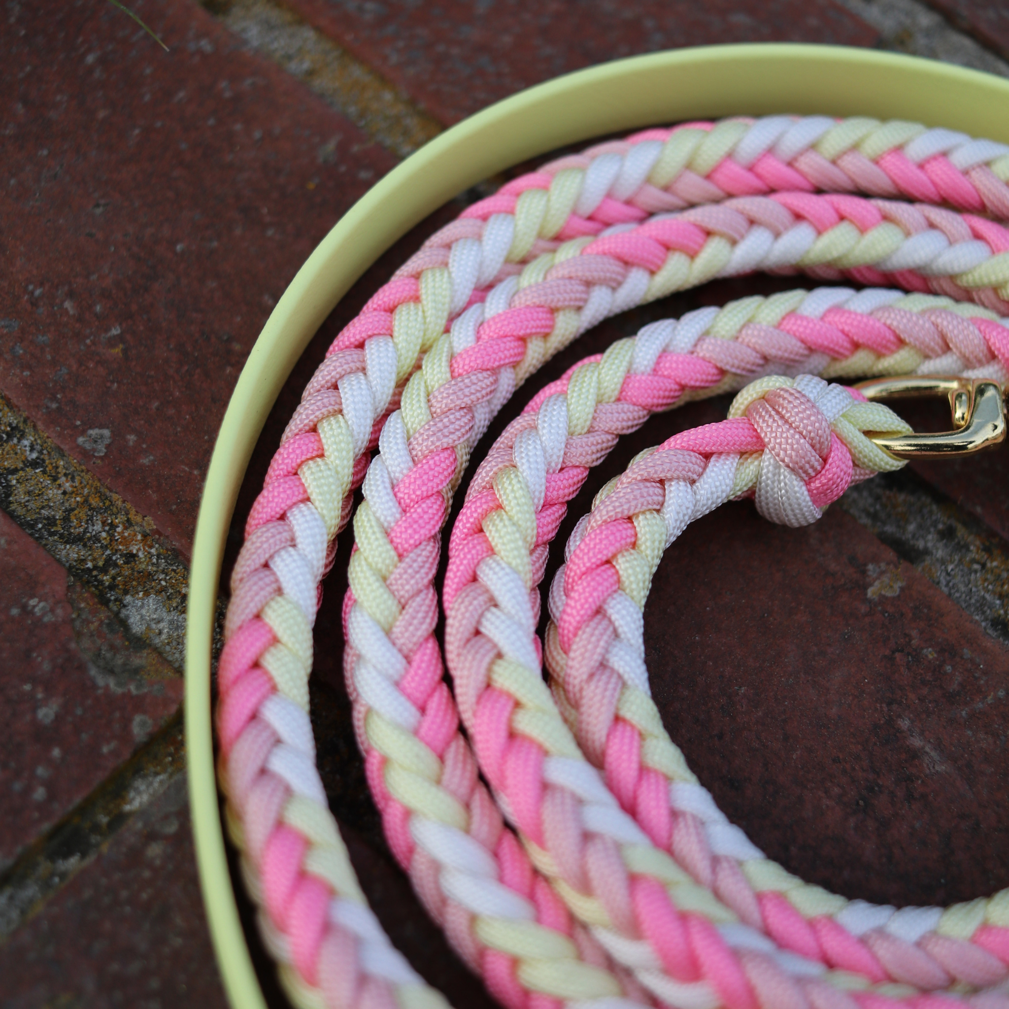 Paracordkombi in Pastellgelb und Pink