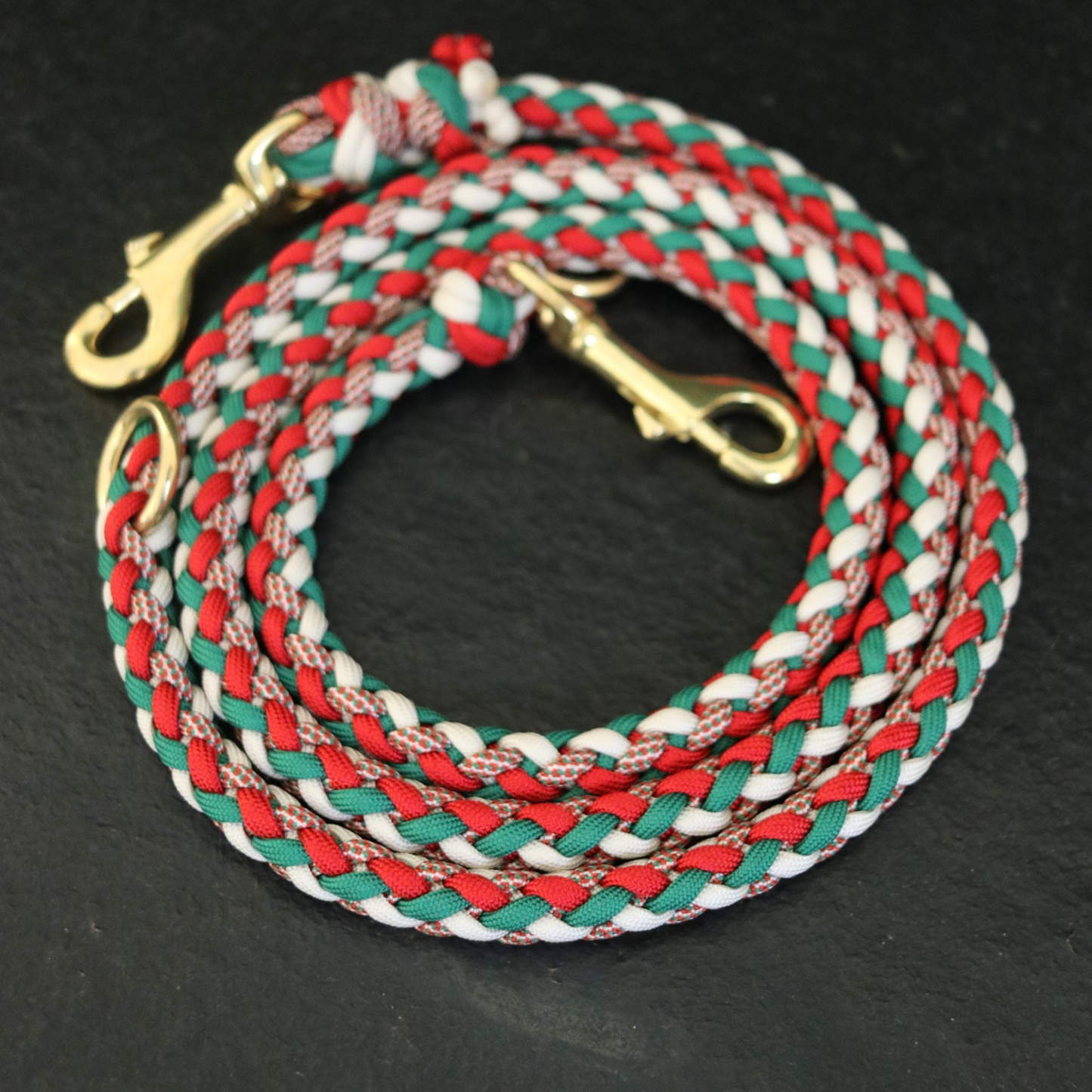 Leine "Gaucho" in weihnachtlichen Farben