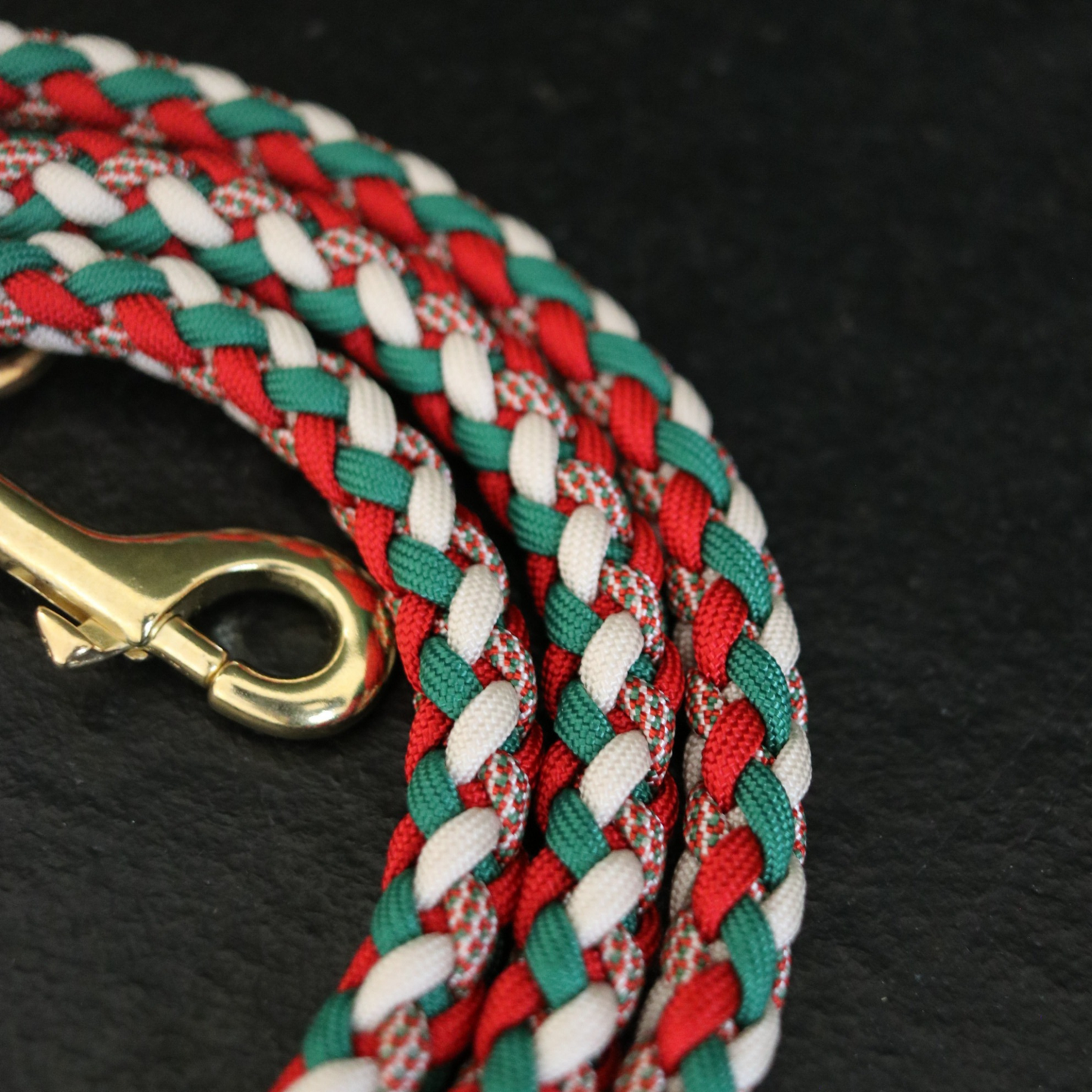 Leine "Gaucho" in weihnachtlichen Farben