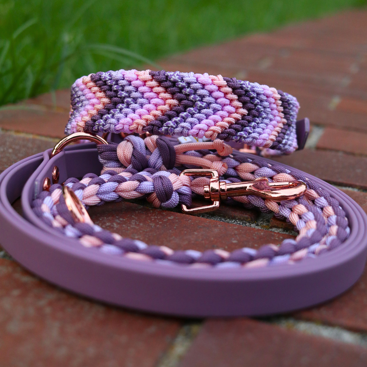 Paracordkombi in Mauve und Pink Quartz