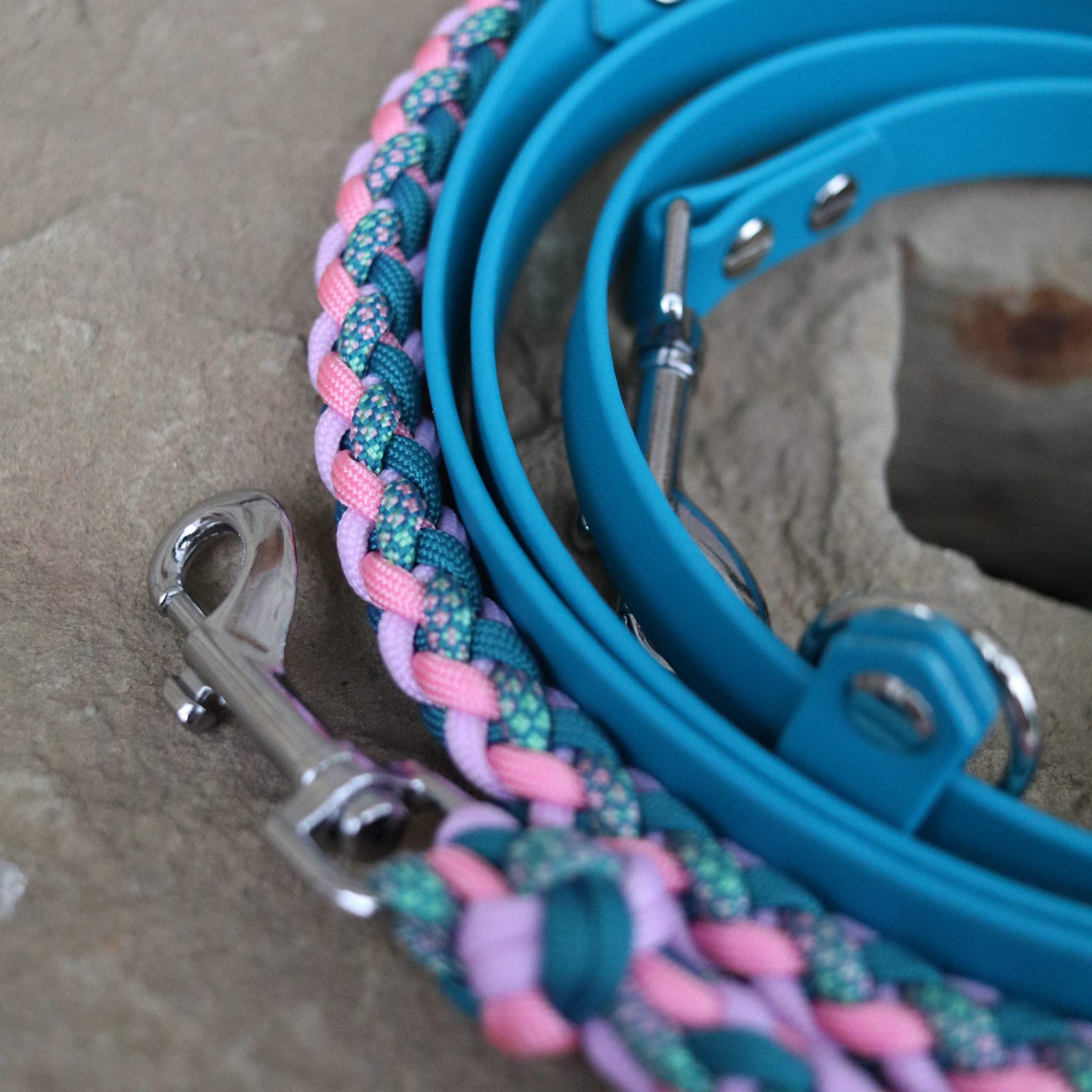 Paracordkombi in Teal und Pink