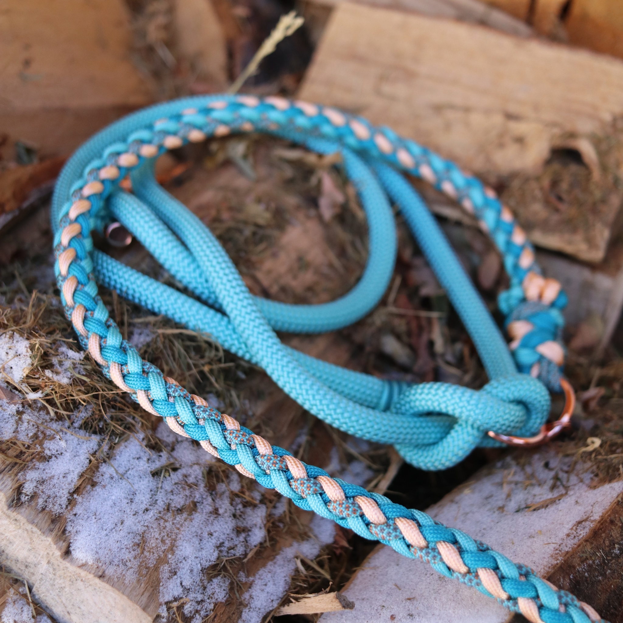 Paracordkombi in Teal und Melone