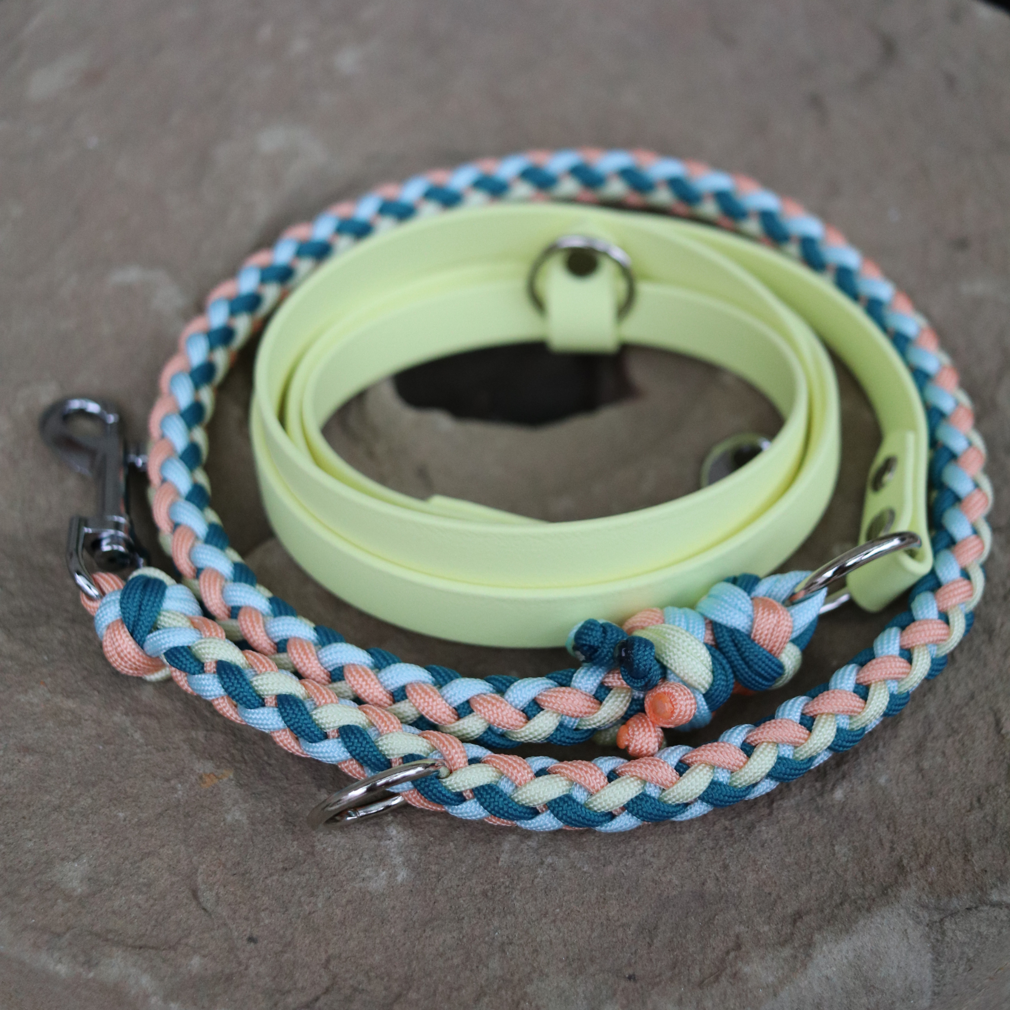 Paracordkombi in Teal und Blutorange