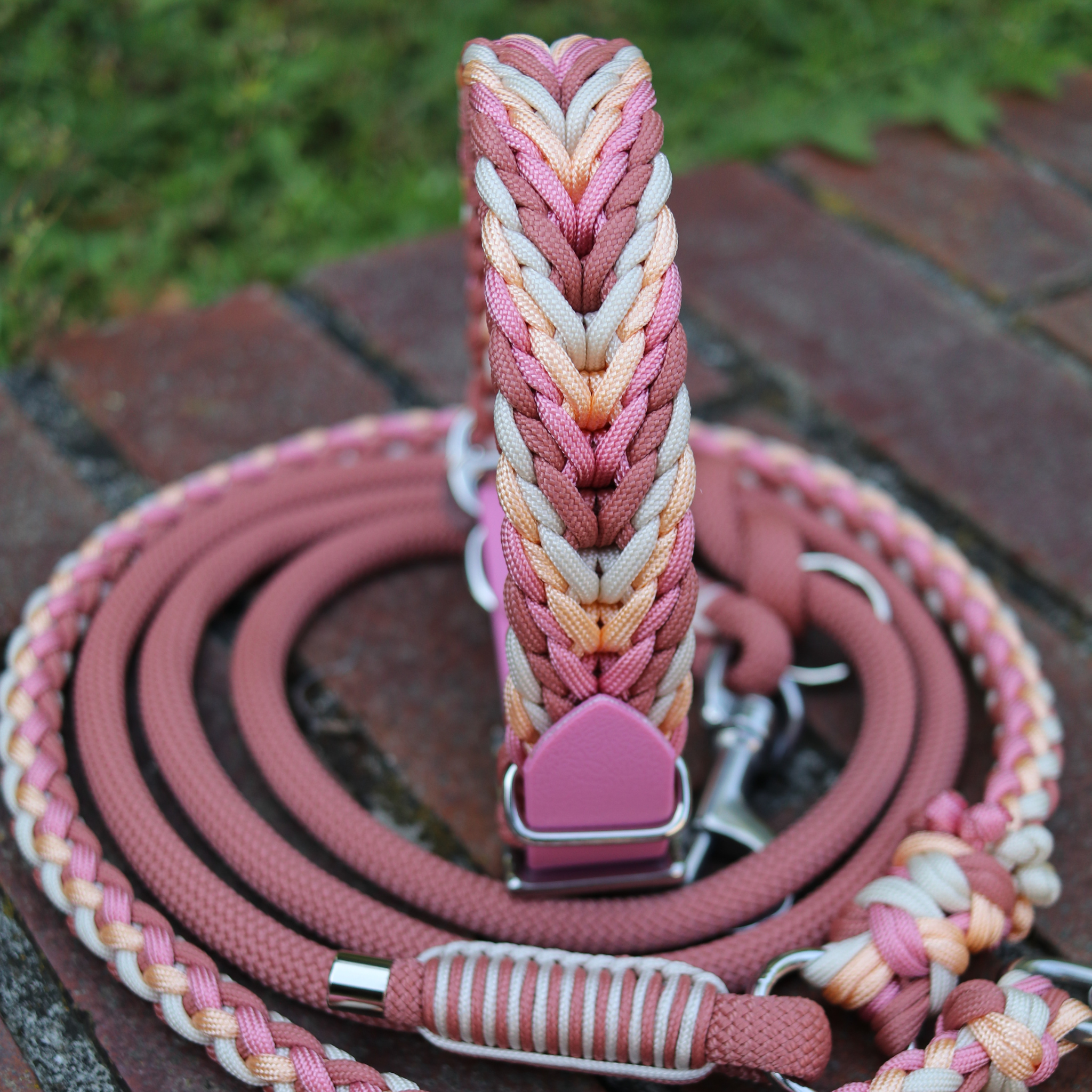 Paracordkombi in Muted Coral und Pastell Peach