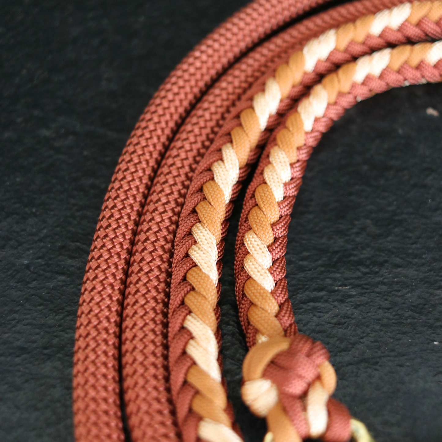 "Stormy Mini" in Bronze und Melon HU 43cm-48cm + passender Paracord/Tau Leine