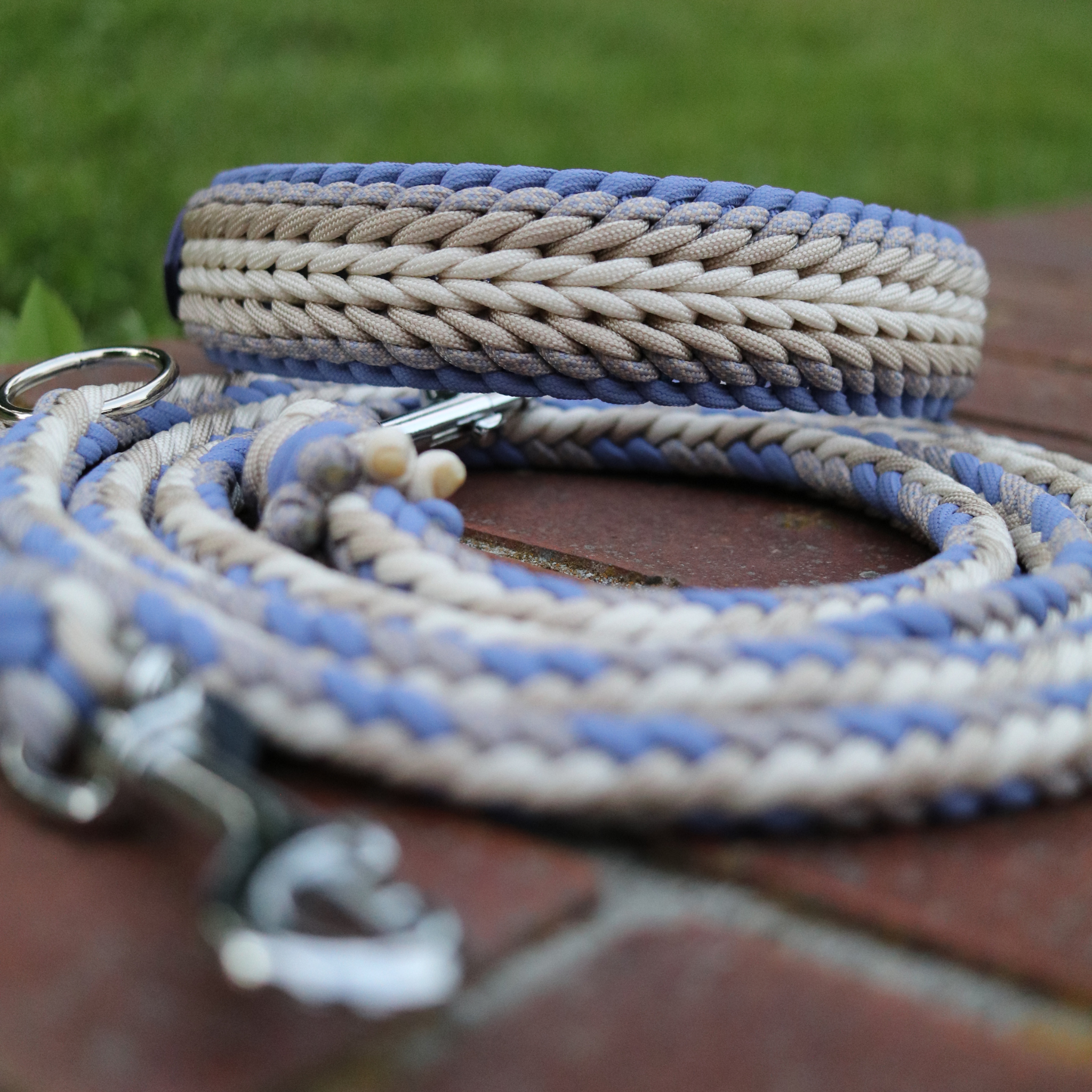 Paracordkombi in Beige und Lavender Lila