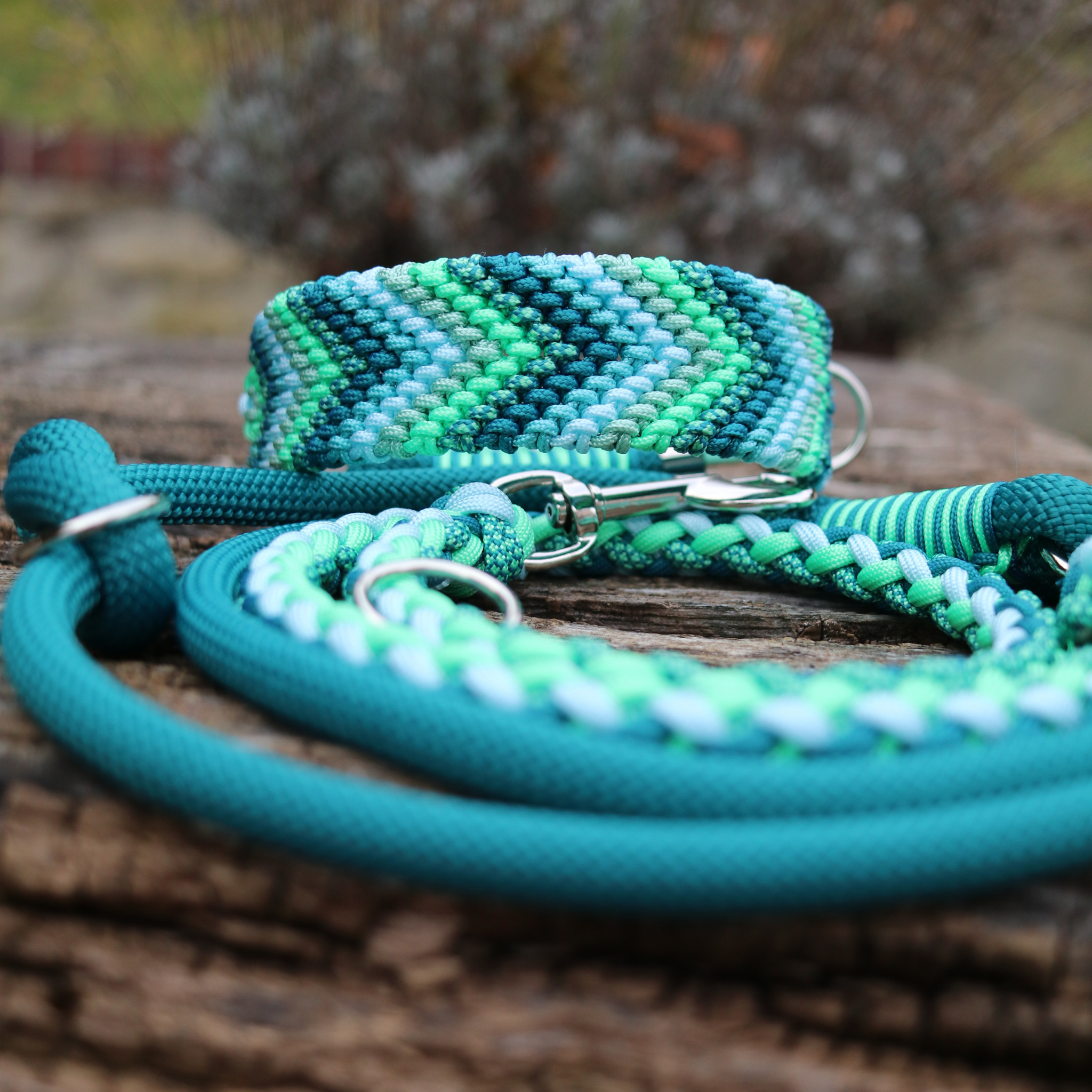 Paracordkombi in Teal und Mint