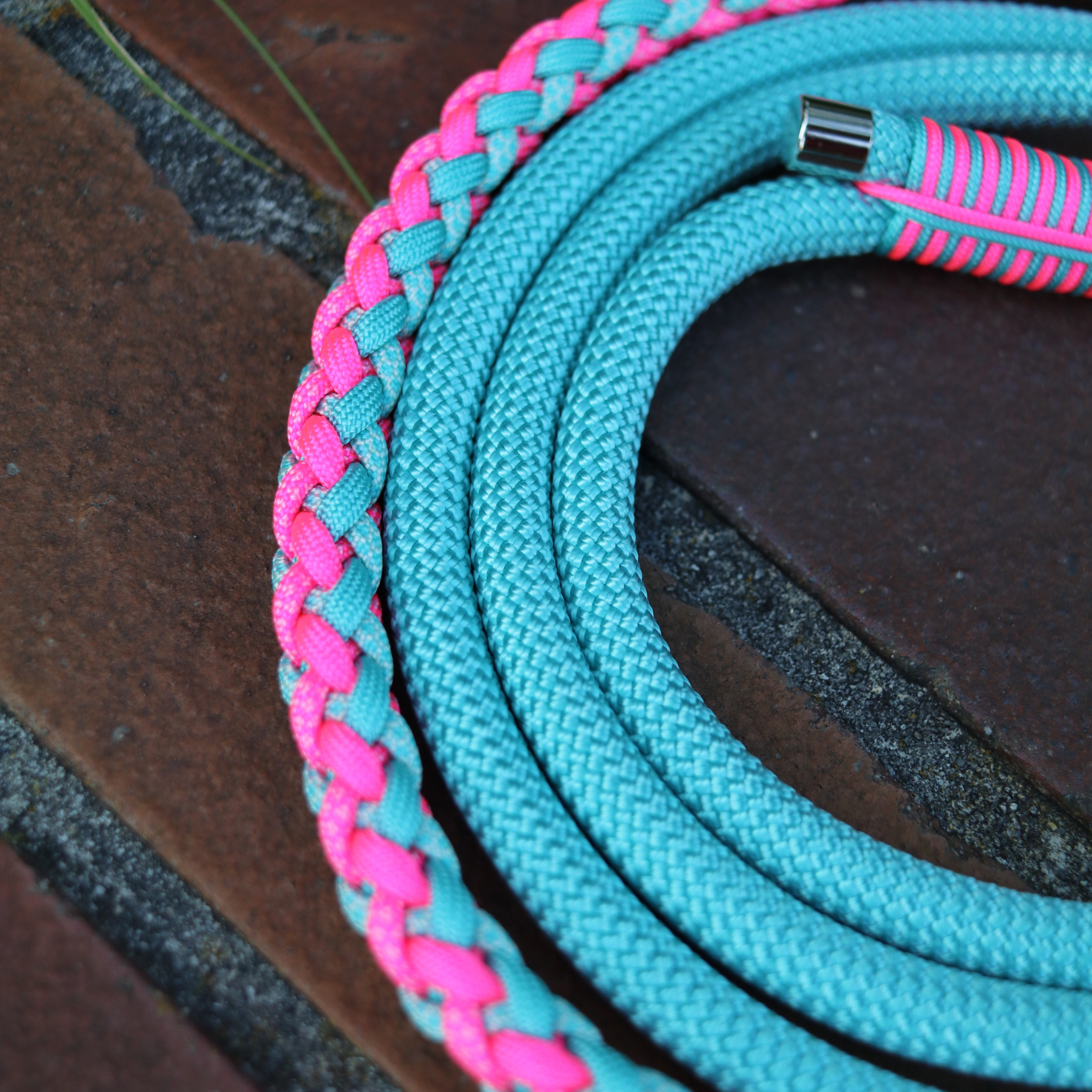 Paracordkombi in Türkis und Neon Rosa