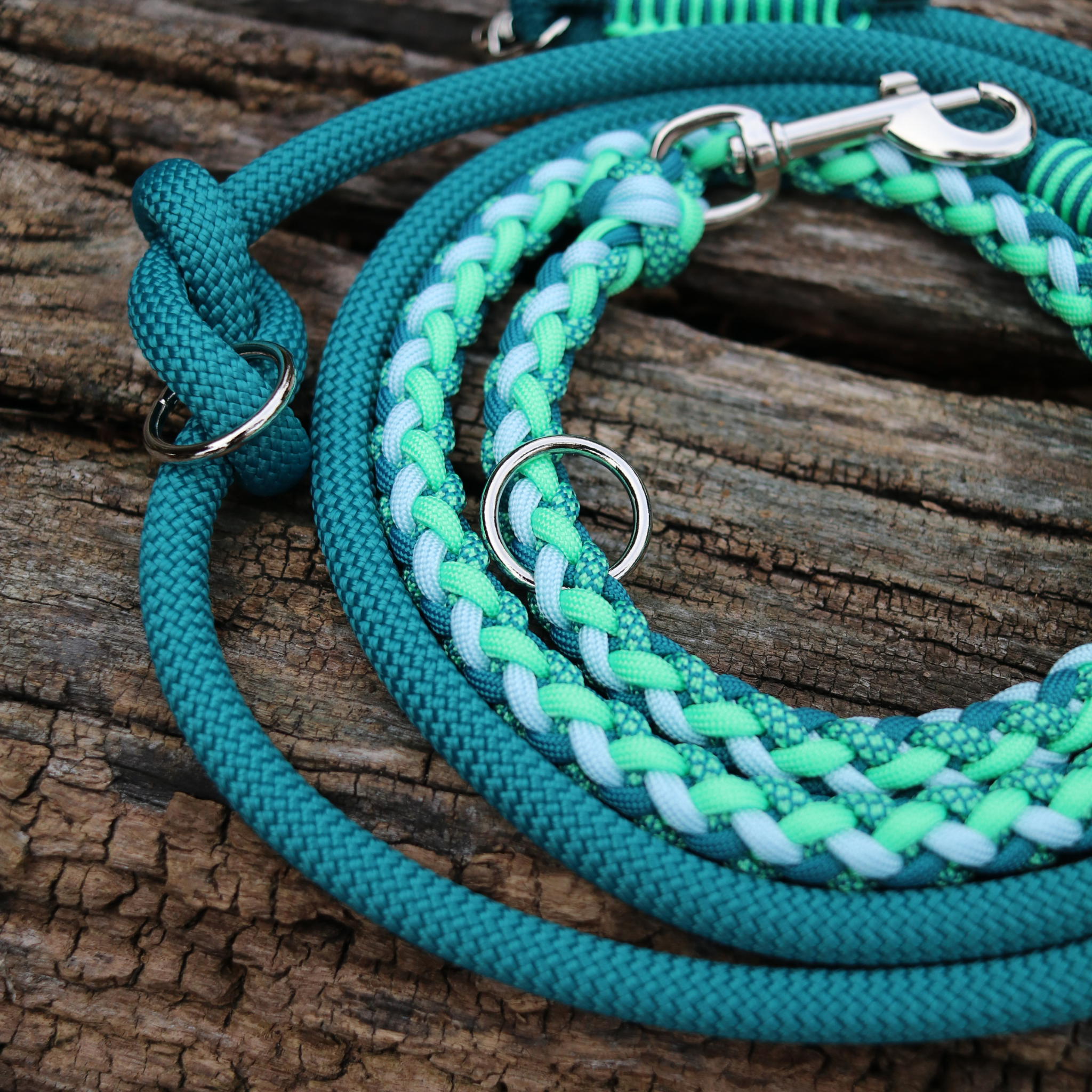 Paracordkombi in Teal und Mint