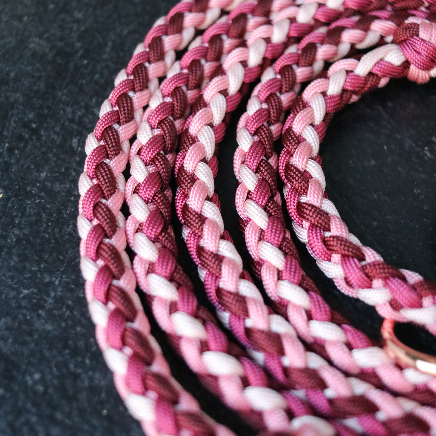 Paracordleine "Gaucho" in Merlot und Rosa
