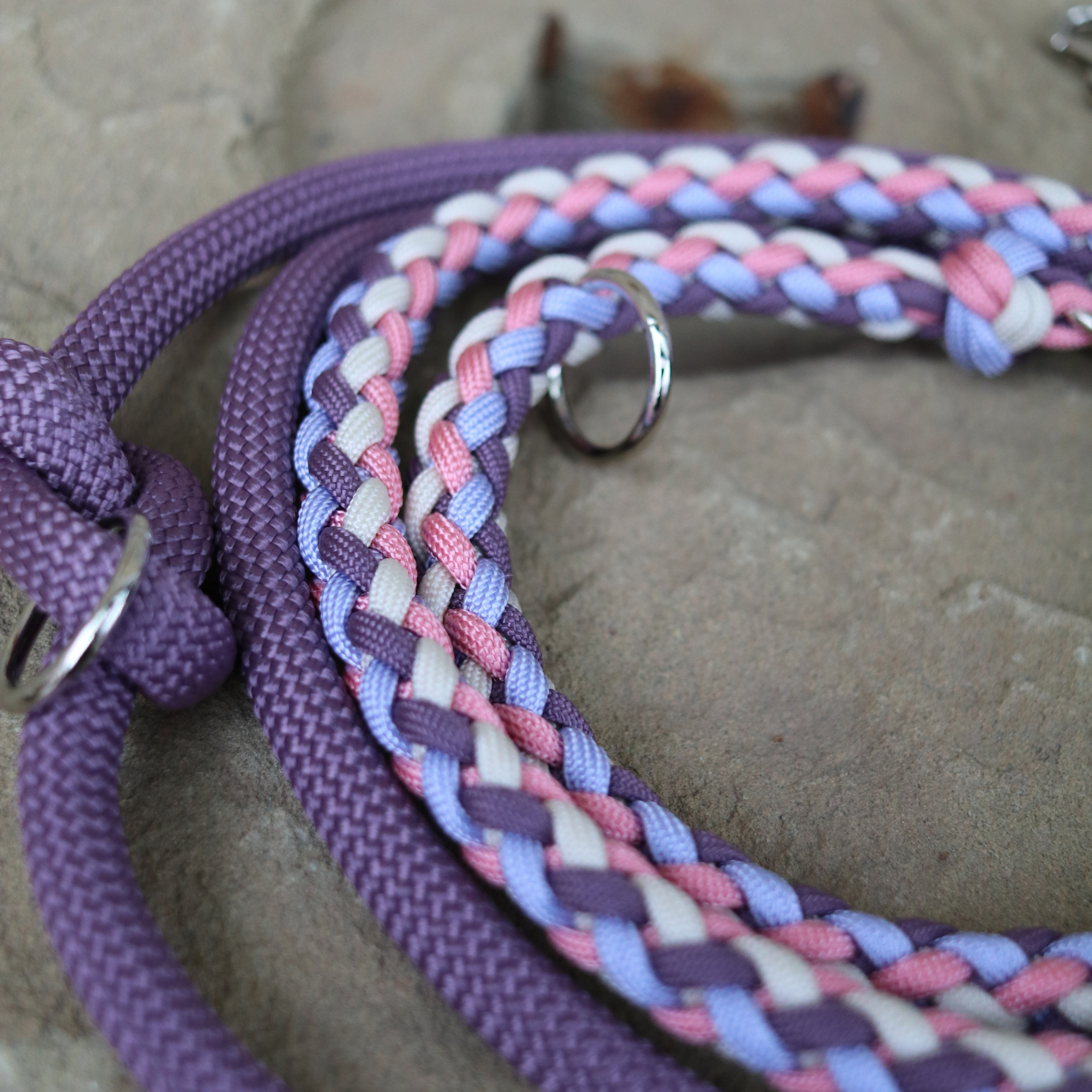 Paracordkombi in Mauve und Café Latte