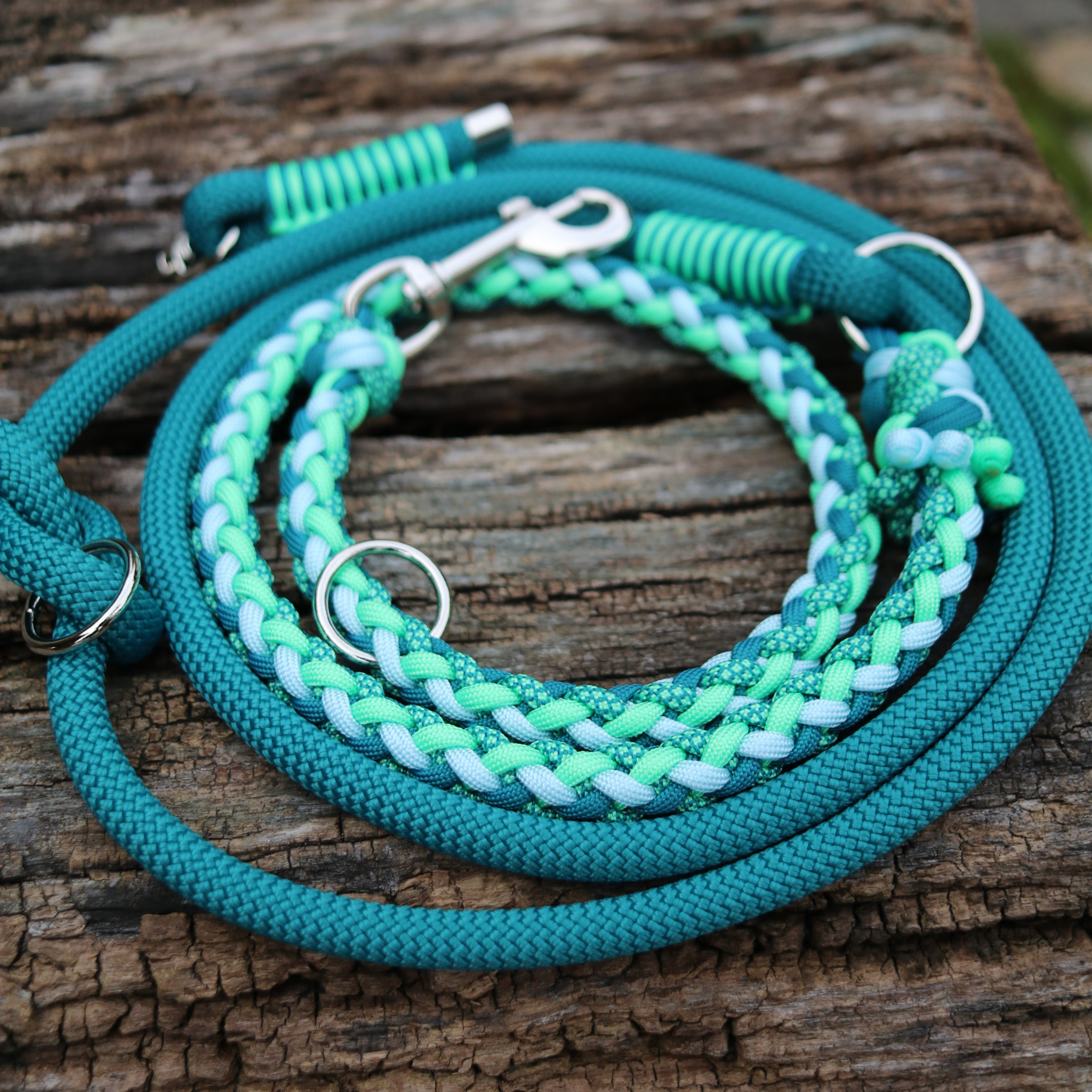 Paracordkombi in Teal und Mint
