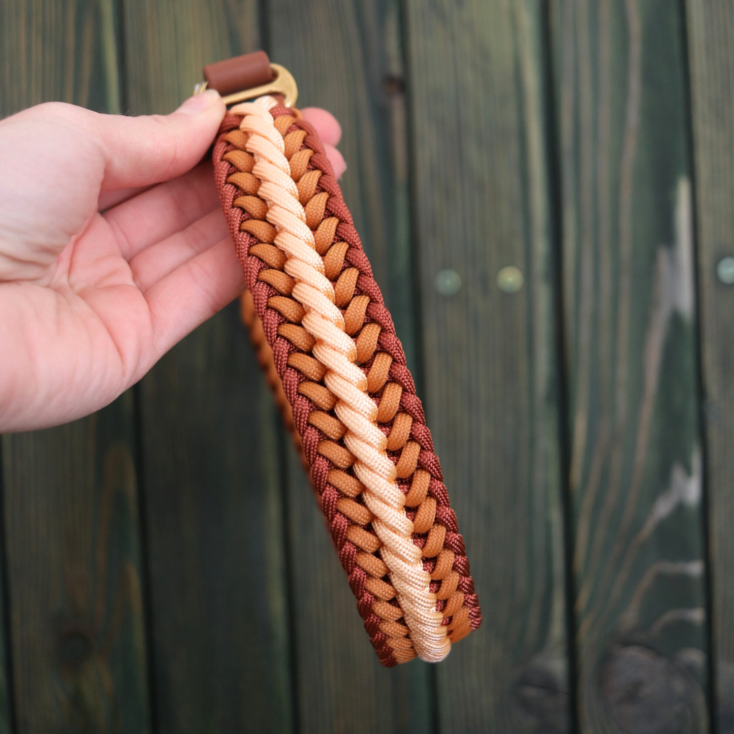"Stormy Mini" in Bronze und Melon HU 43cm-48cm + passender Paracord/Tau Leine