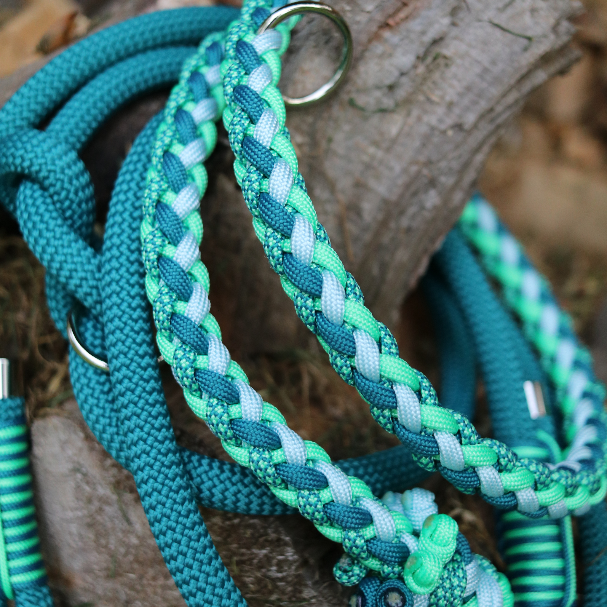 Paracordkombi in Teal und Mint