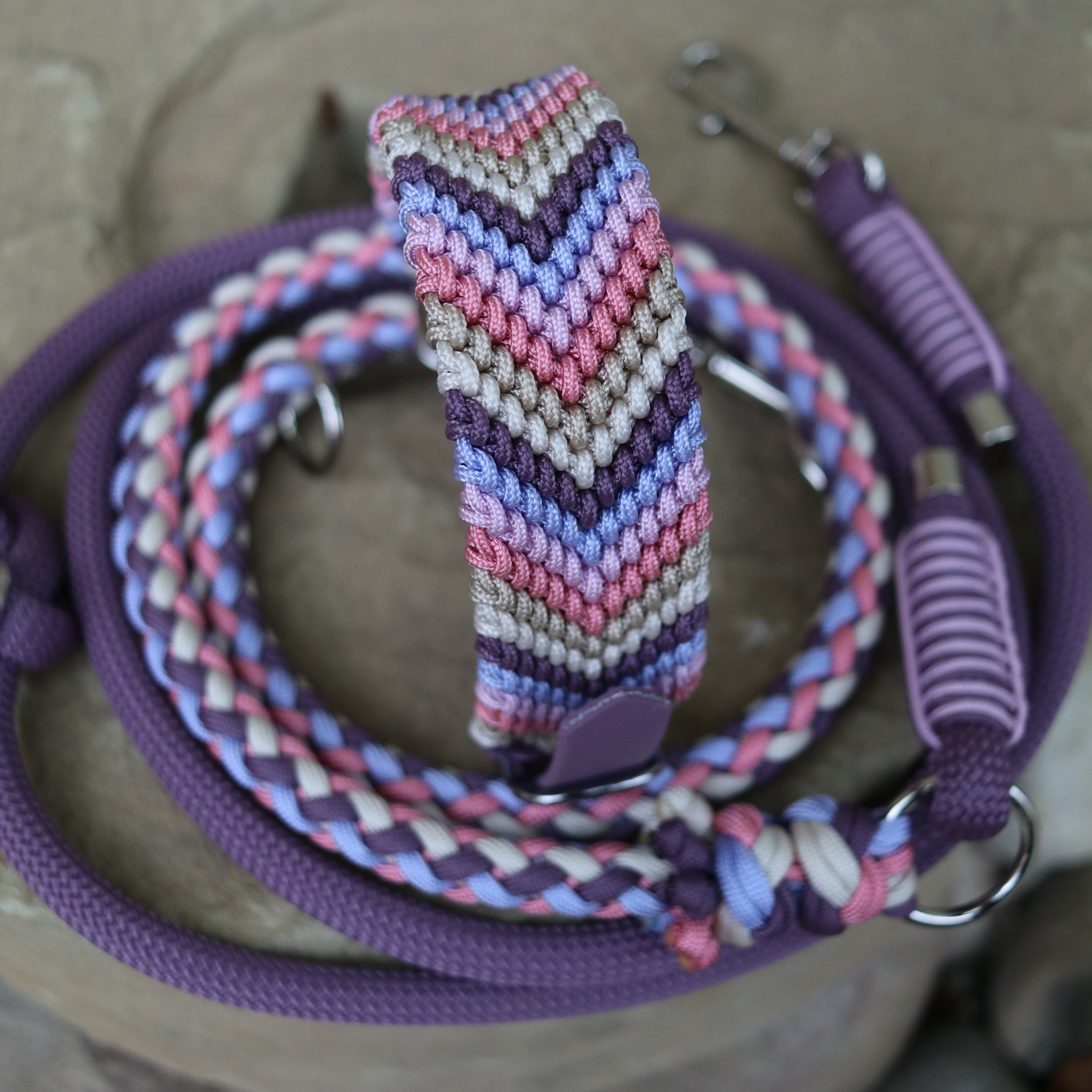 Paracordkombi in Mauve und Café Latte