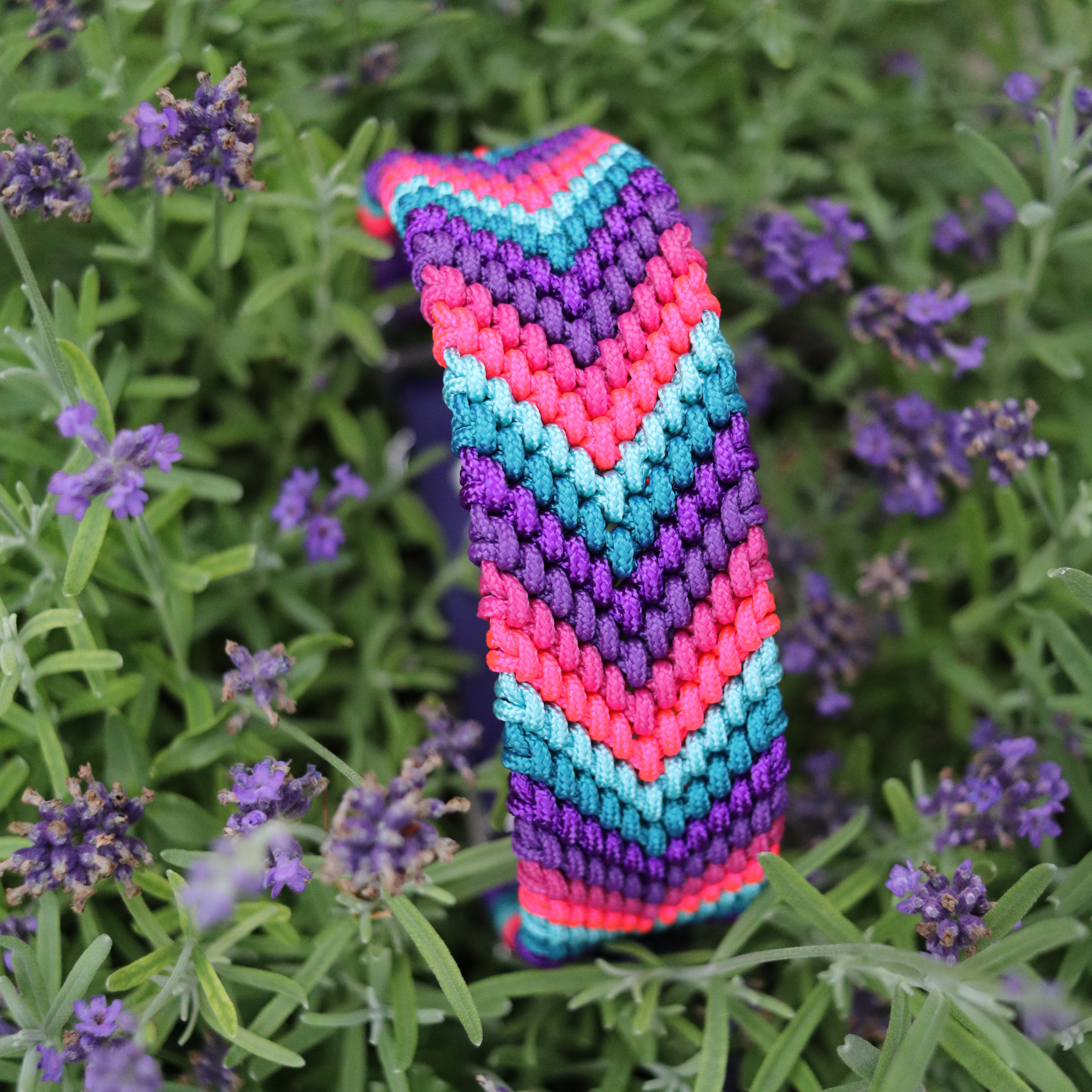 Paracordkombi in Lila und Neon Pink