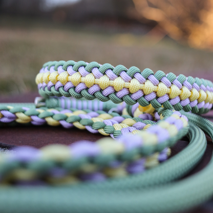Paracordhalsband "Covenant" in Guacamole und Gelb