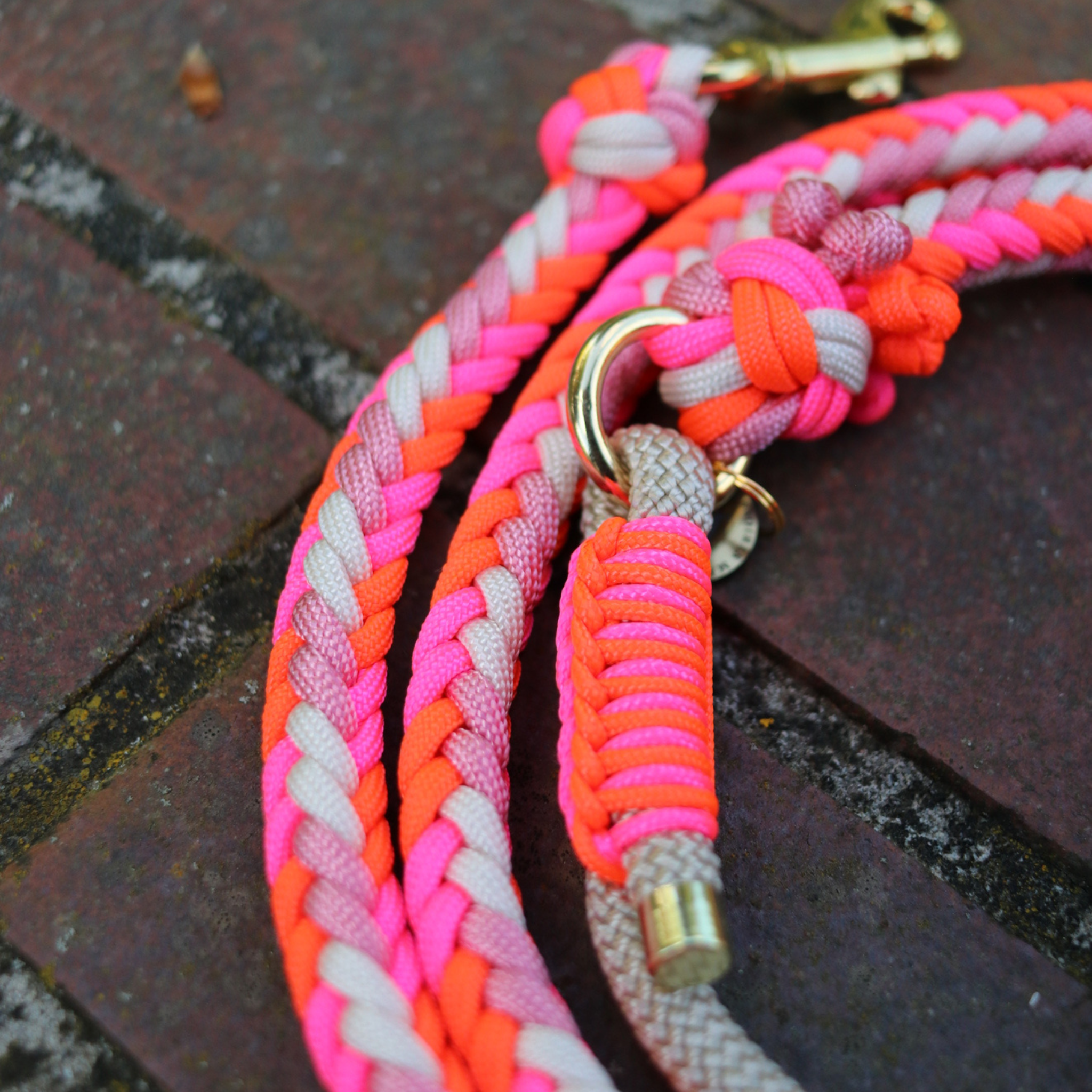 Paracordkombi in Neon Orange und Neon Rosa