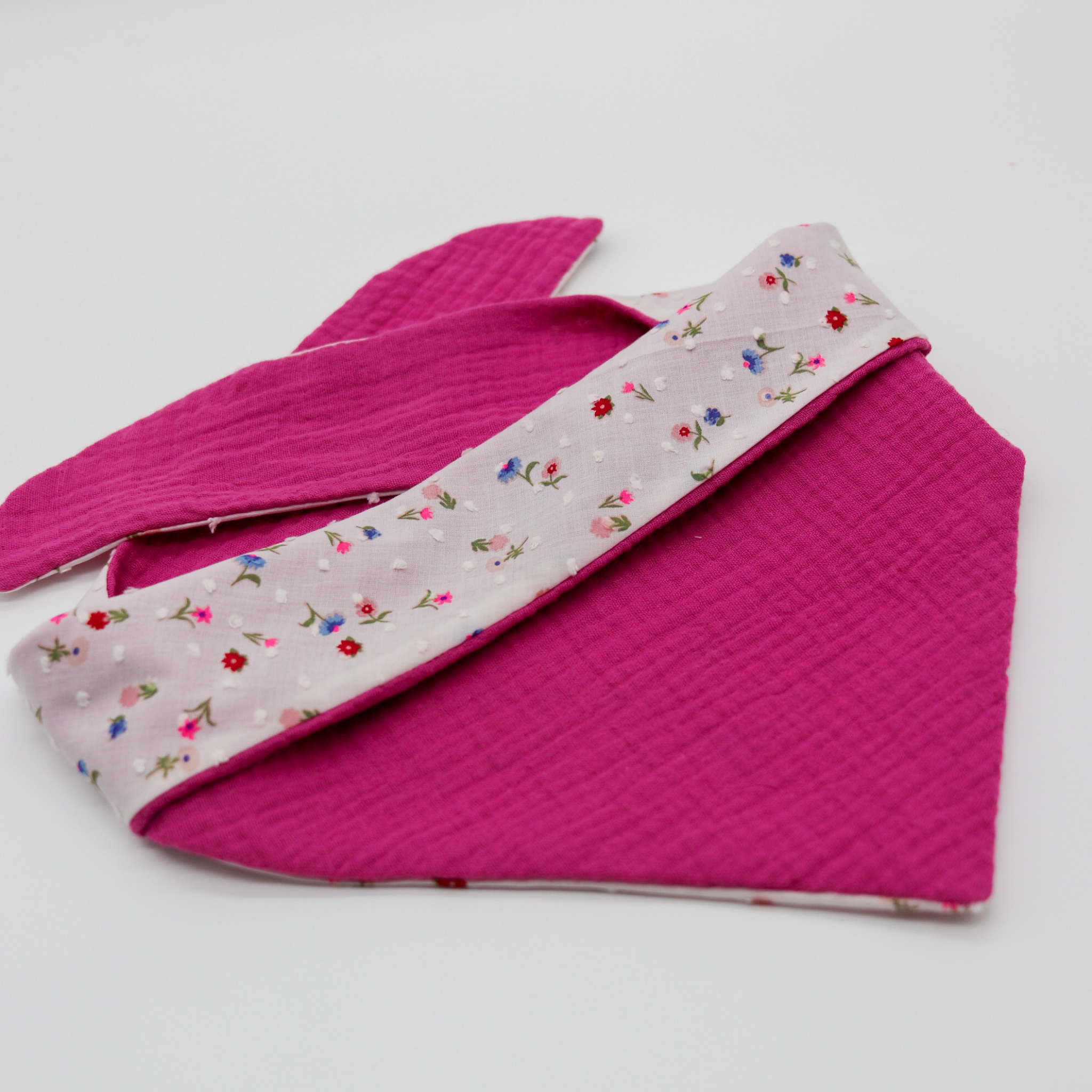 Halstuch Pink Blumen