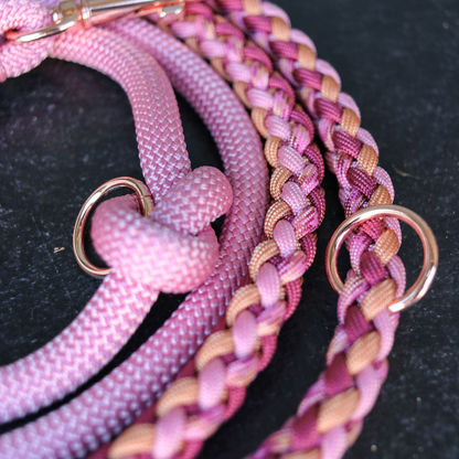 Kombination in Rosa und Kupfer