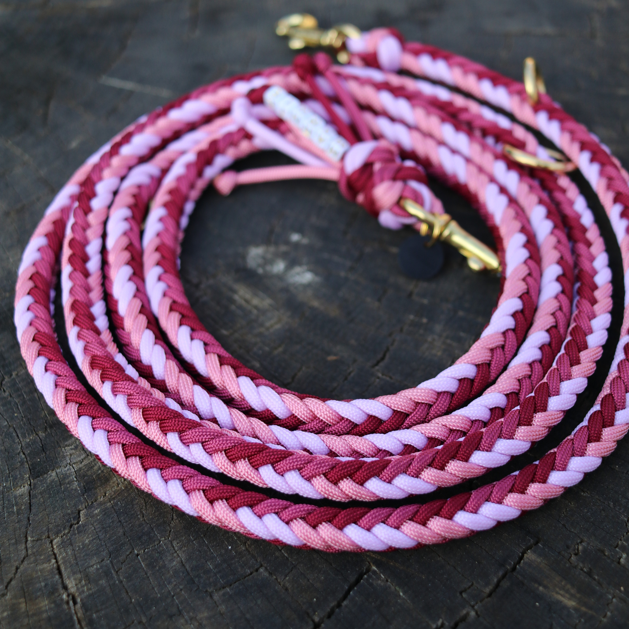 Paracordkombi Typ 1 in Weinrot und Pink
