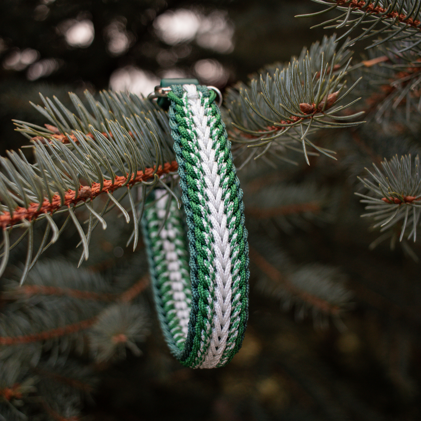 Paracordhalsband "Shining" Typ 1 in Grün