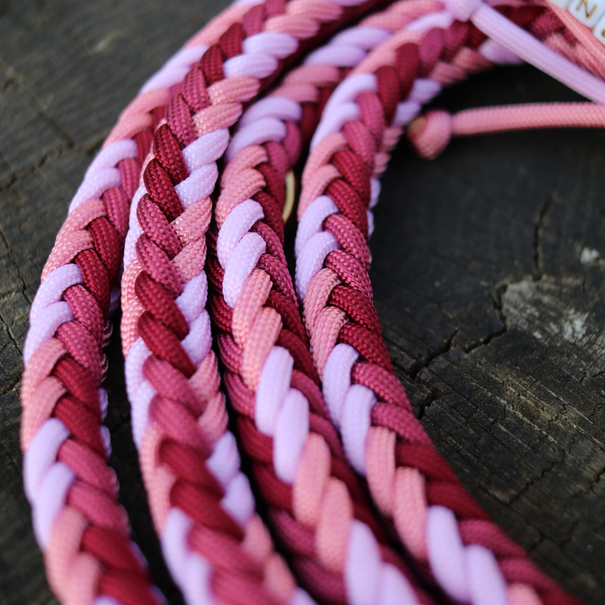 Paracordkombi Typ 1 in Weinrot und Pink