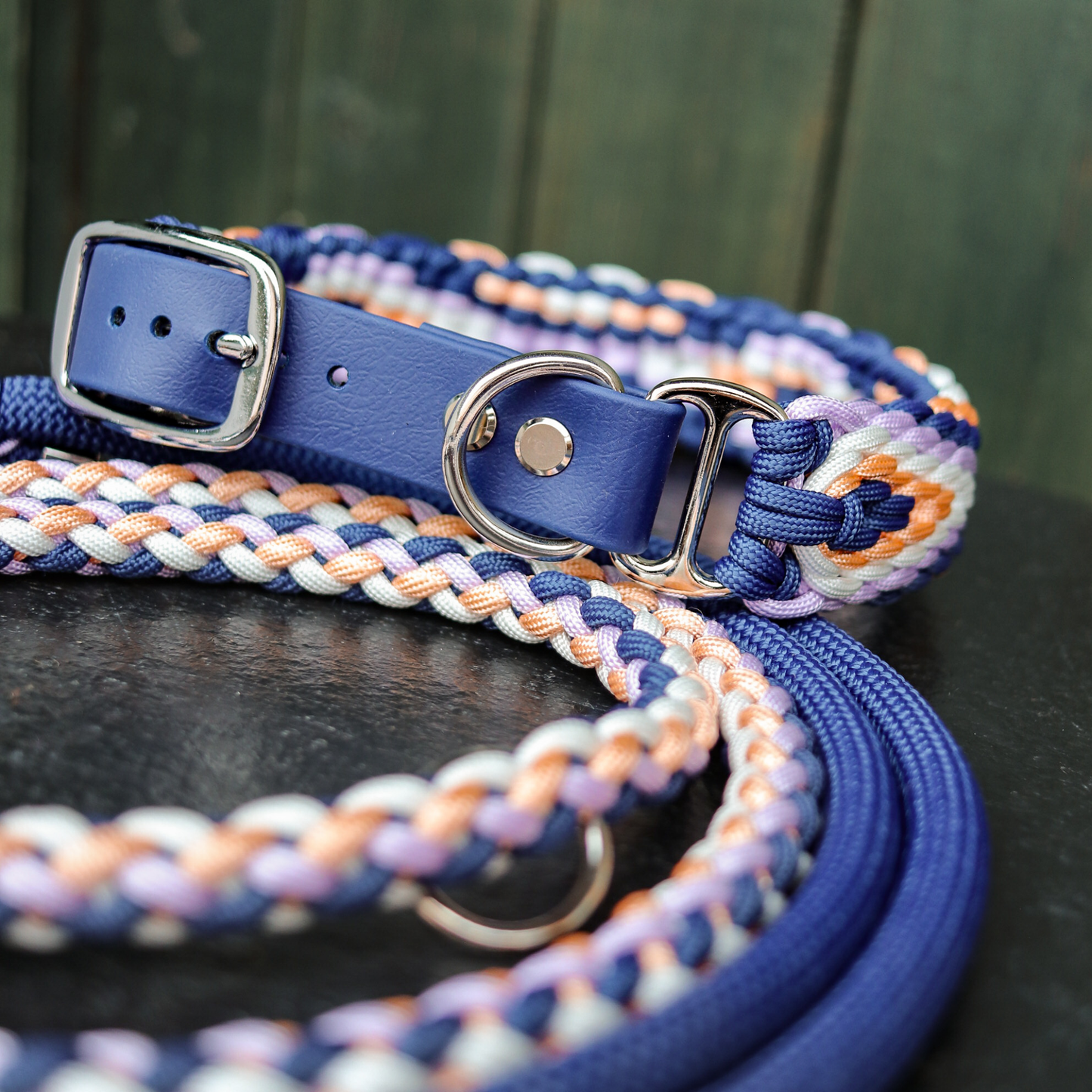 Kombination in Blau und Lila 40,5-45cm HU