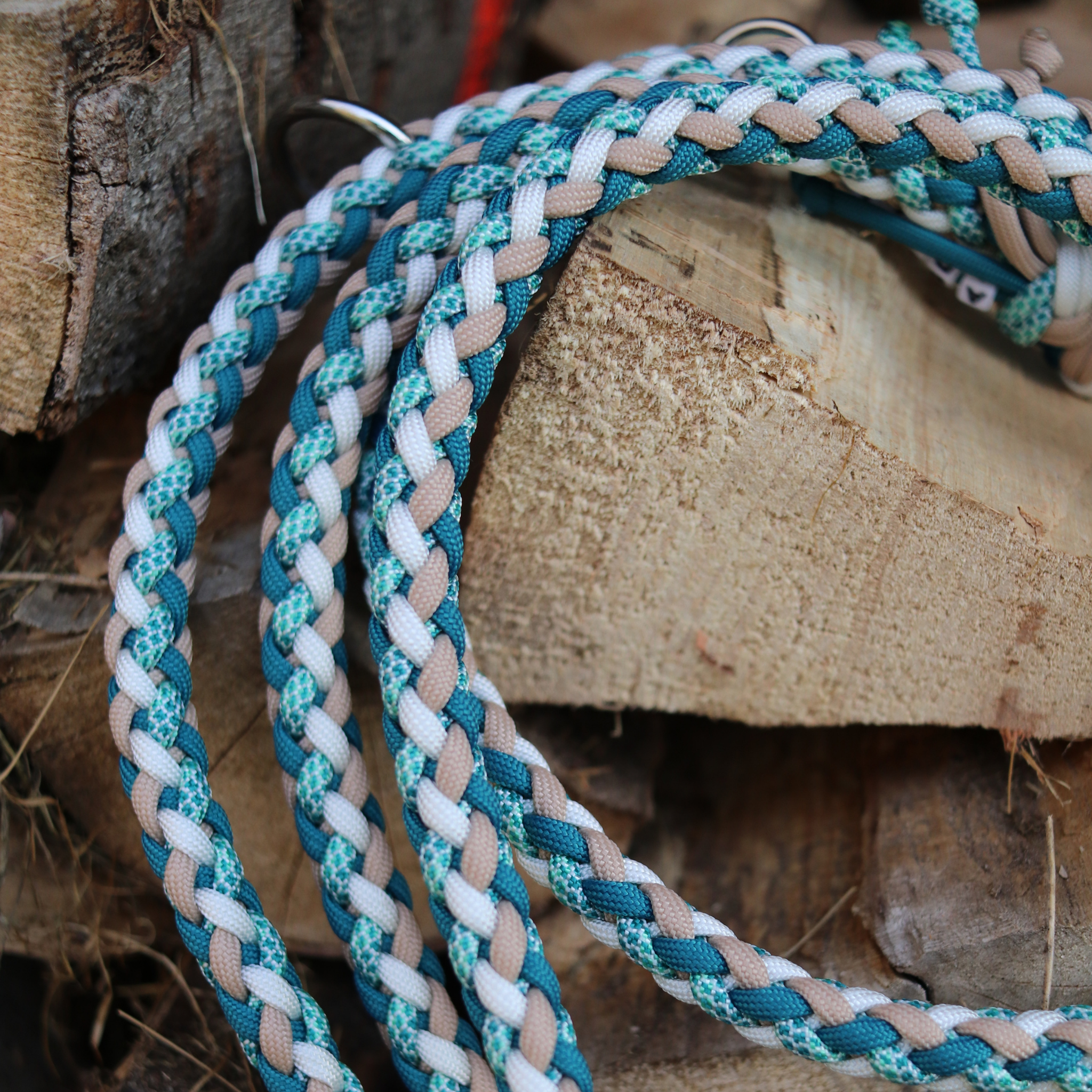 Paracordkombi in Beige und Teal