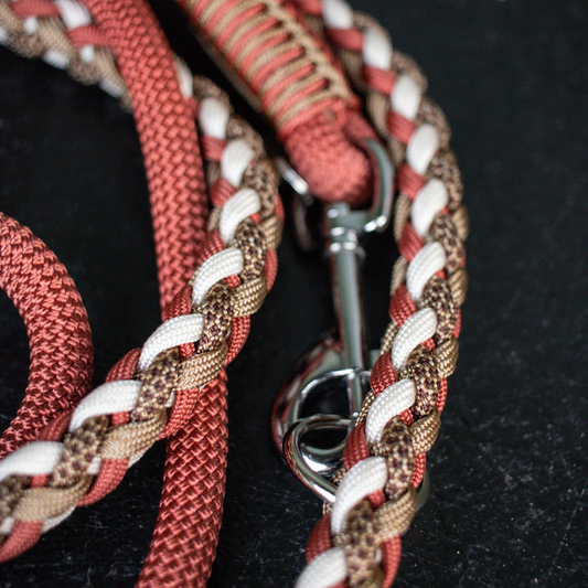 Paracord/Tau Leine in Bronze und Goldbraun